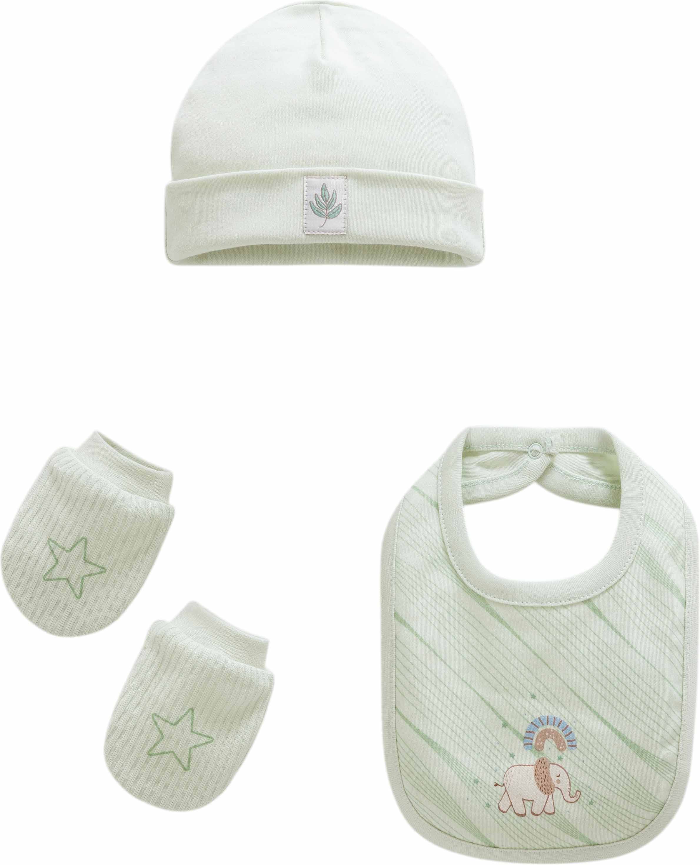 Hat+Bib+Gloves, series GOOD BABY