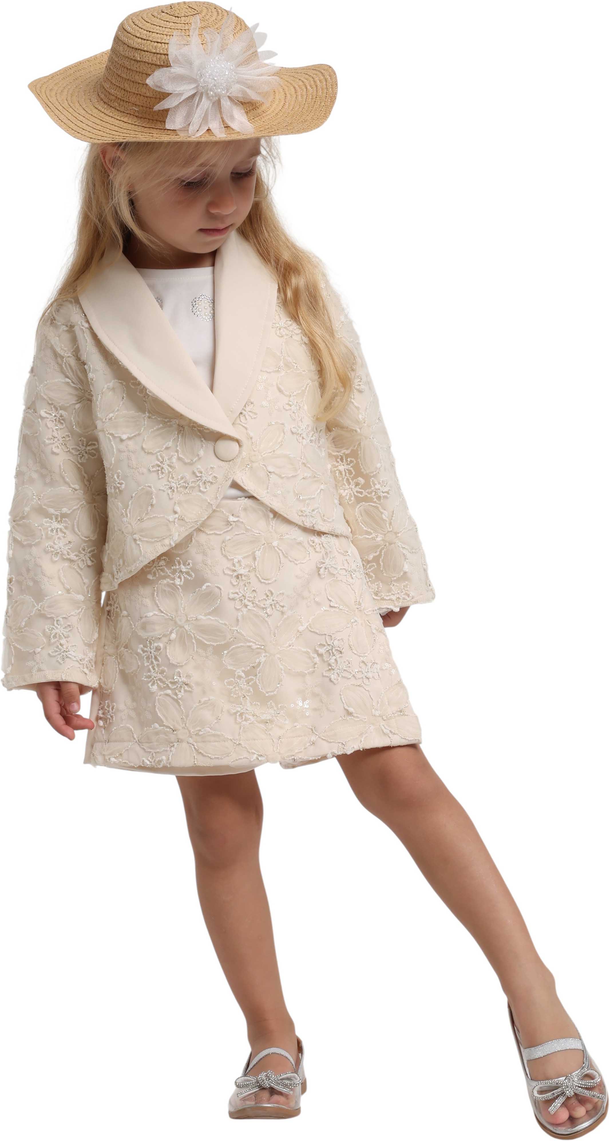 Set jacket+T-shirt+skirt-shorts