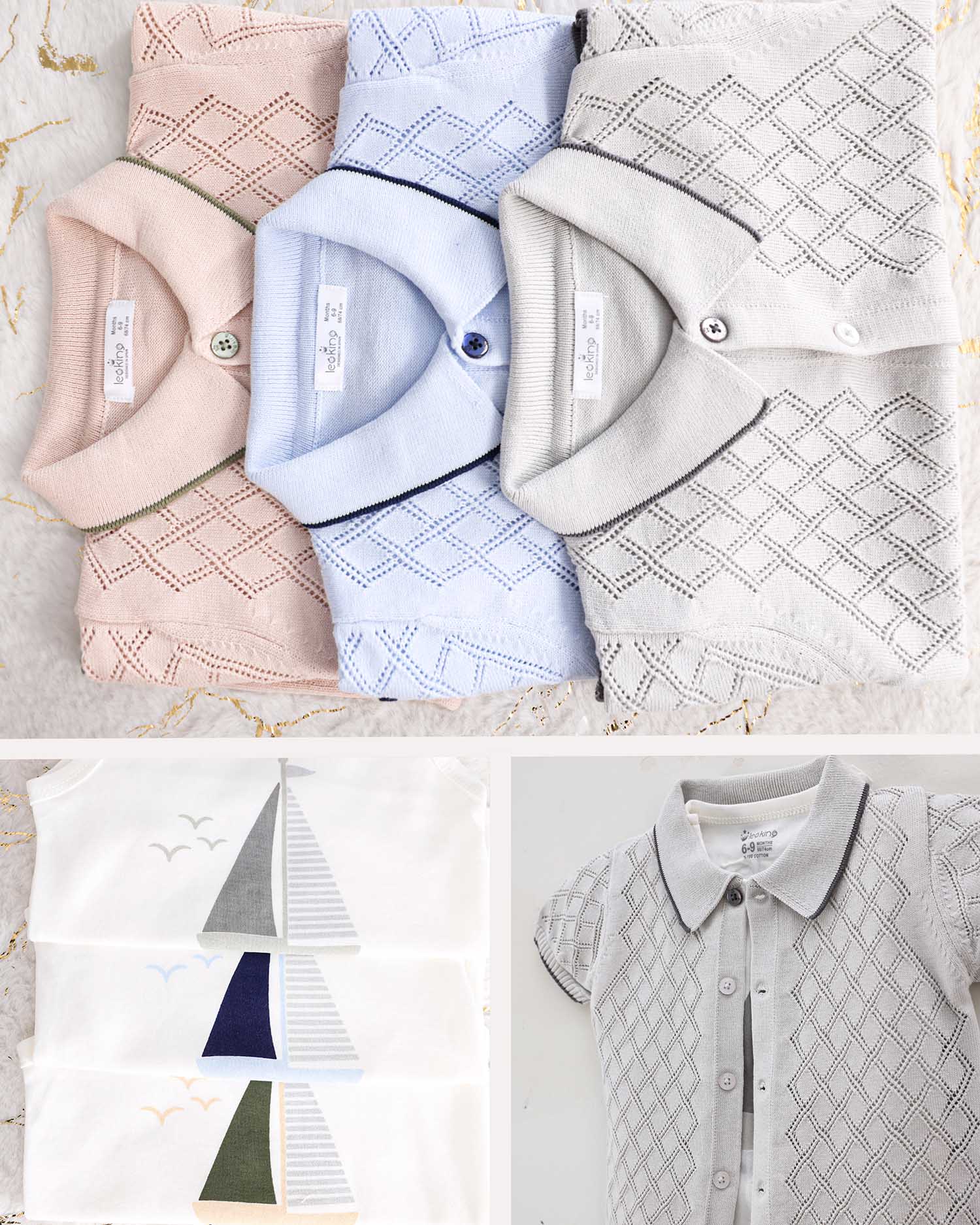 Set T-shirt+sweater+shorts