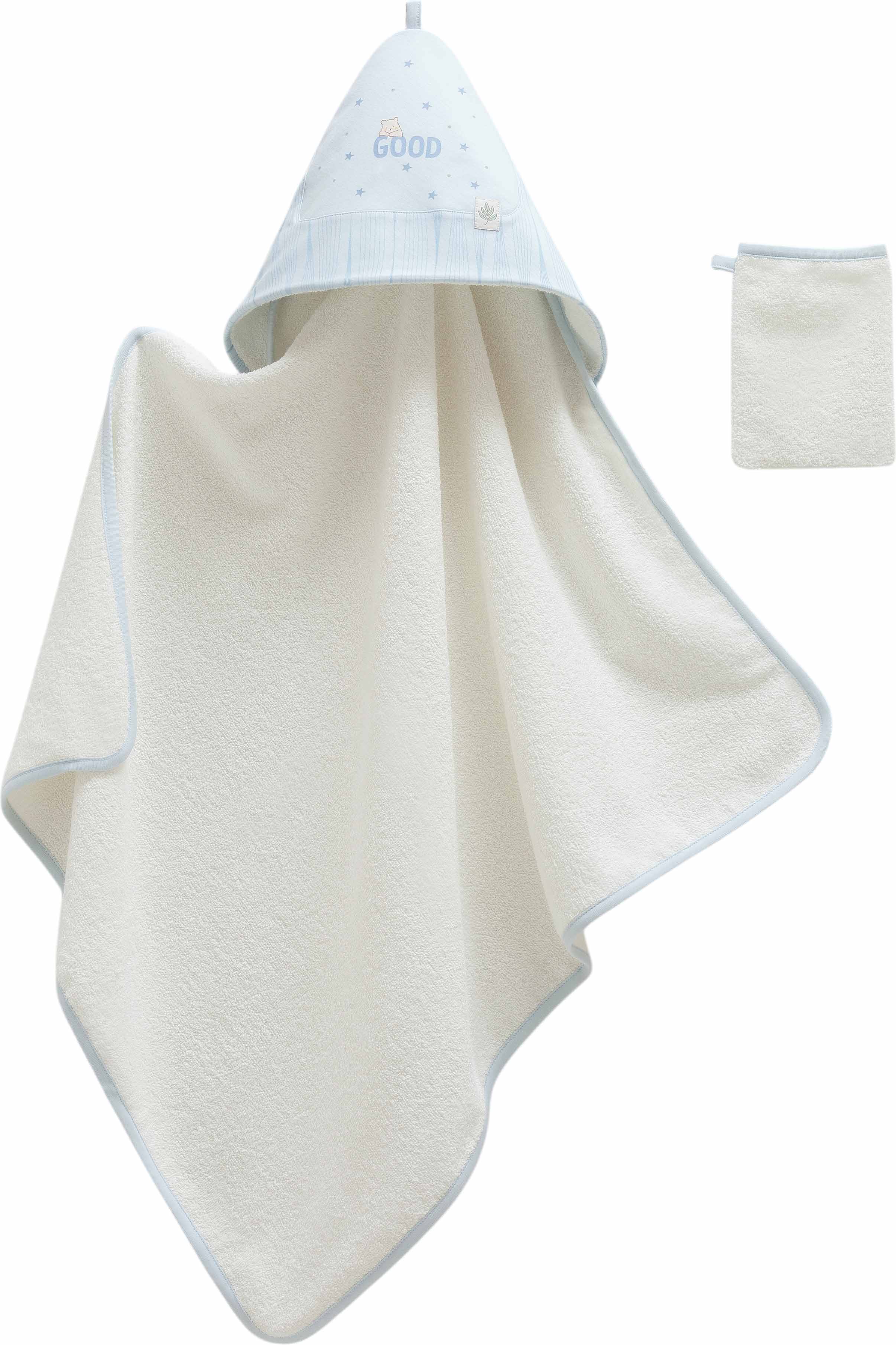 Towel+washcloth, series GOOD BABY