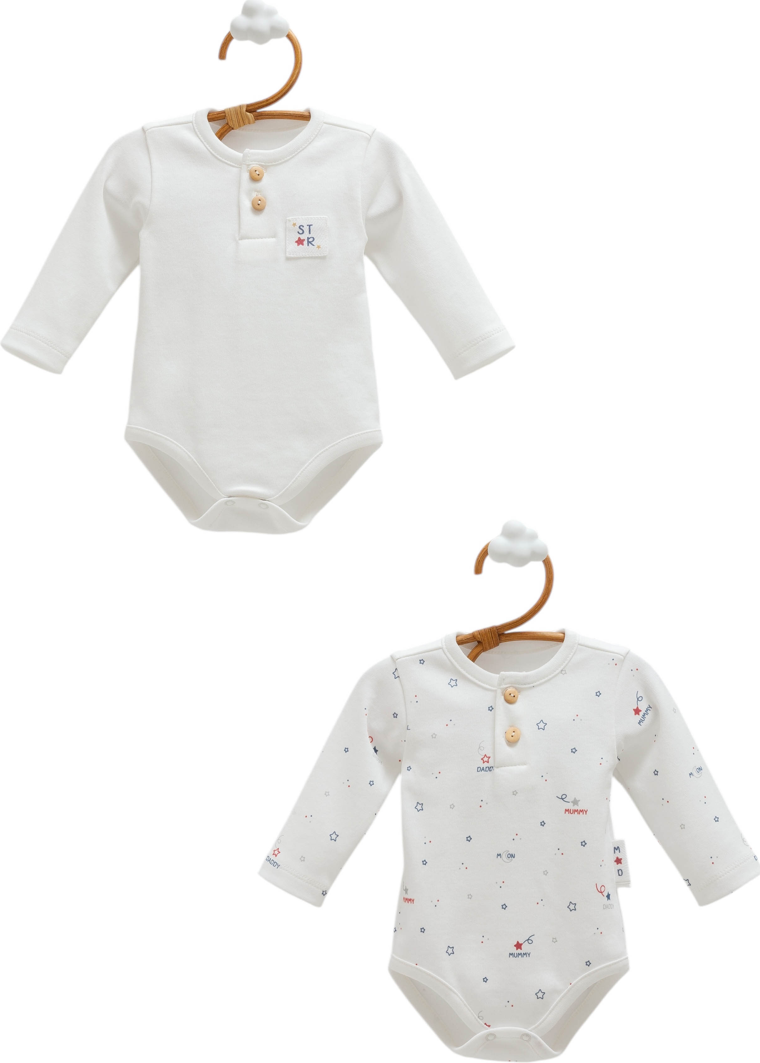 Body set 2pcs (pack of 4 sets), series FAMILY STAR. (Expected 12.12.2025) Body set 2pcs (pack of 4 sets), series FAMILY STAR. (Expected 12.12.2025)