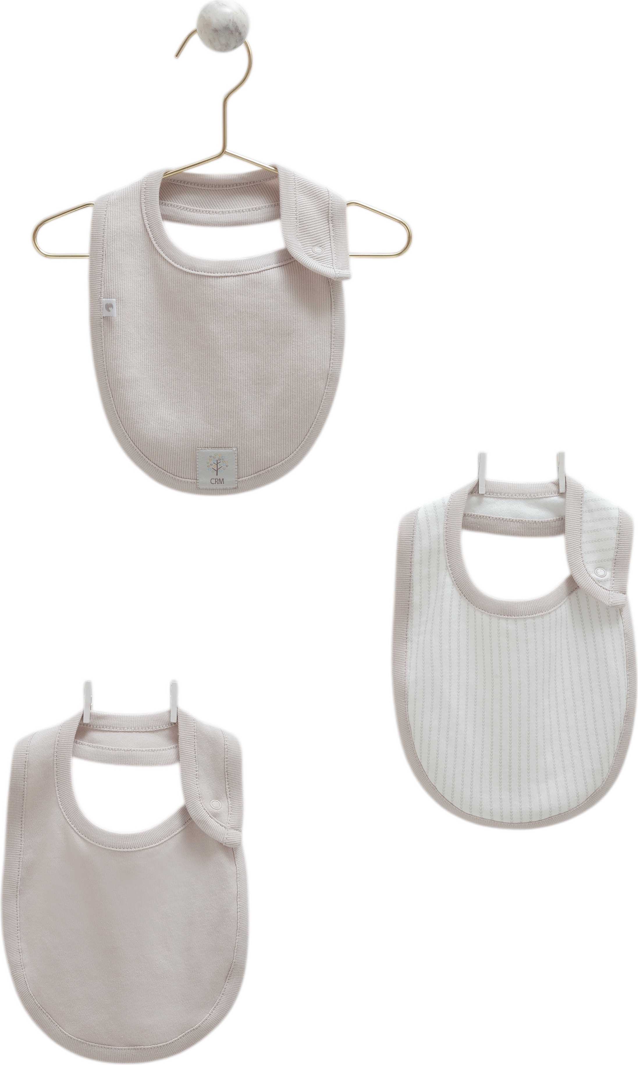 Bibs set 3pcs (pack of 4 sets), series HELLO FOREST
