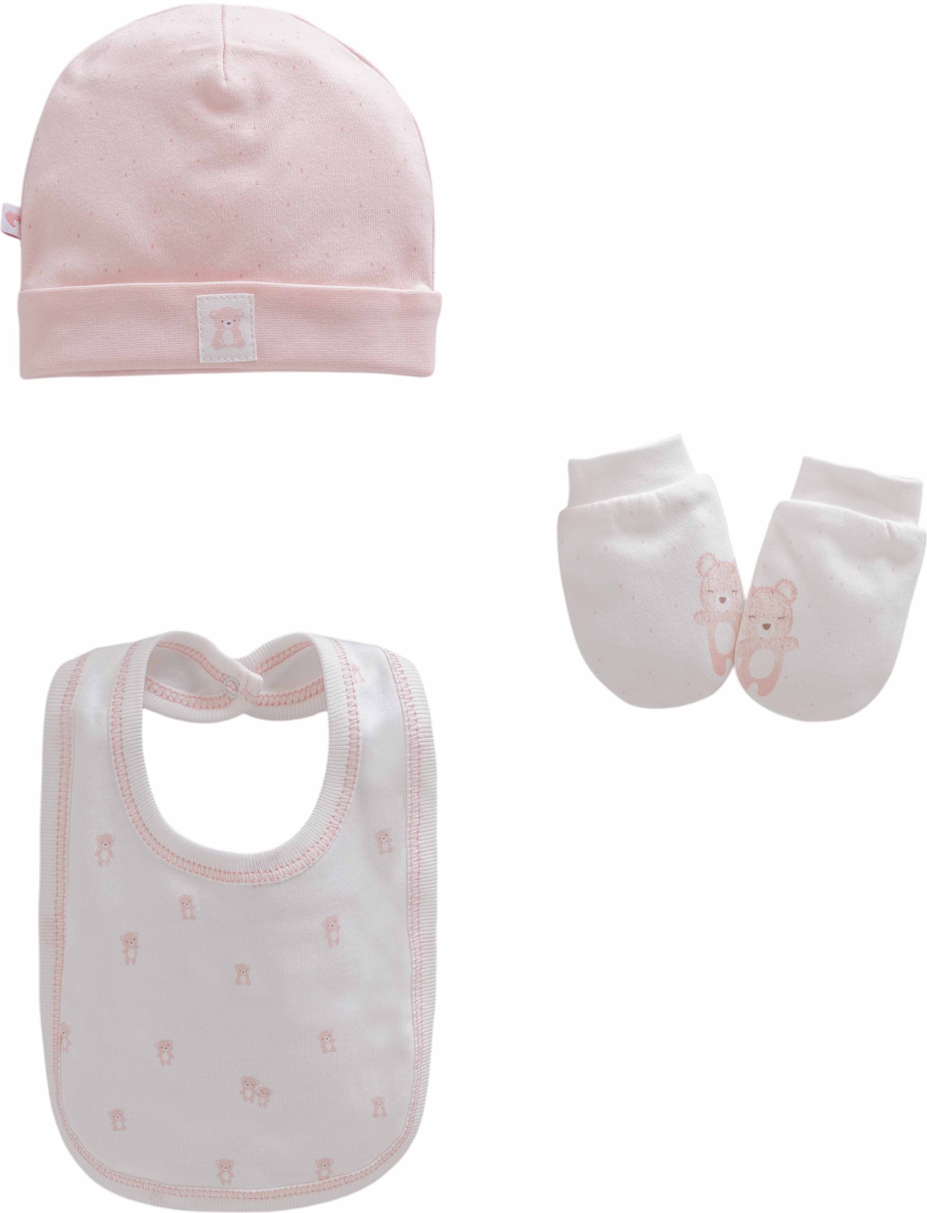 Set 3 items, series NEW BORN GIRL Set 3 items, series NEW BORN GIRL