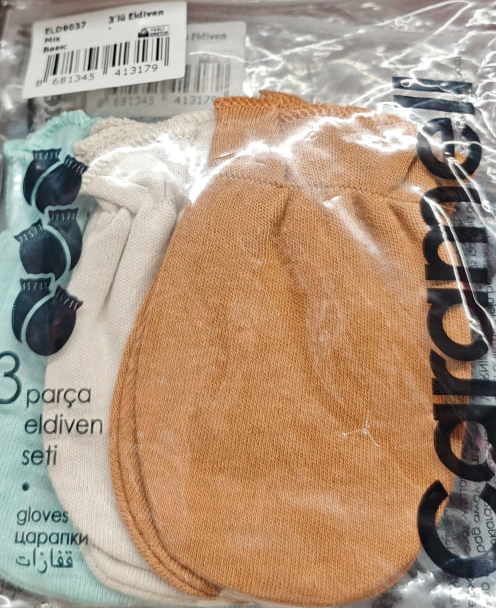 Gloves set 3 pairs (choose colour), series BASIC