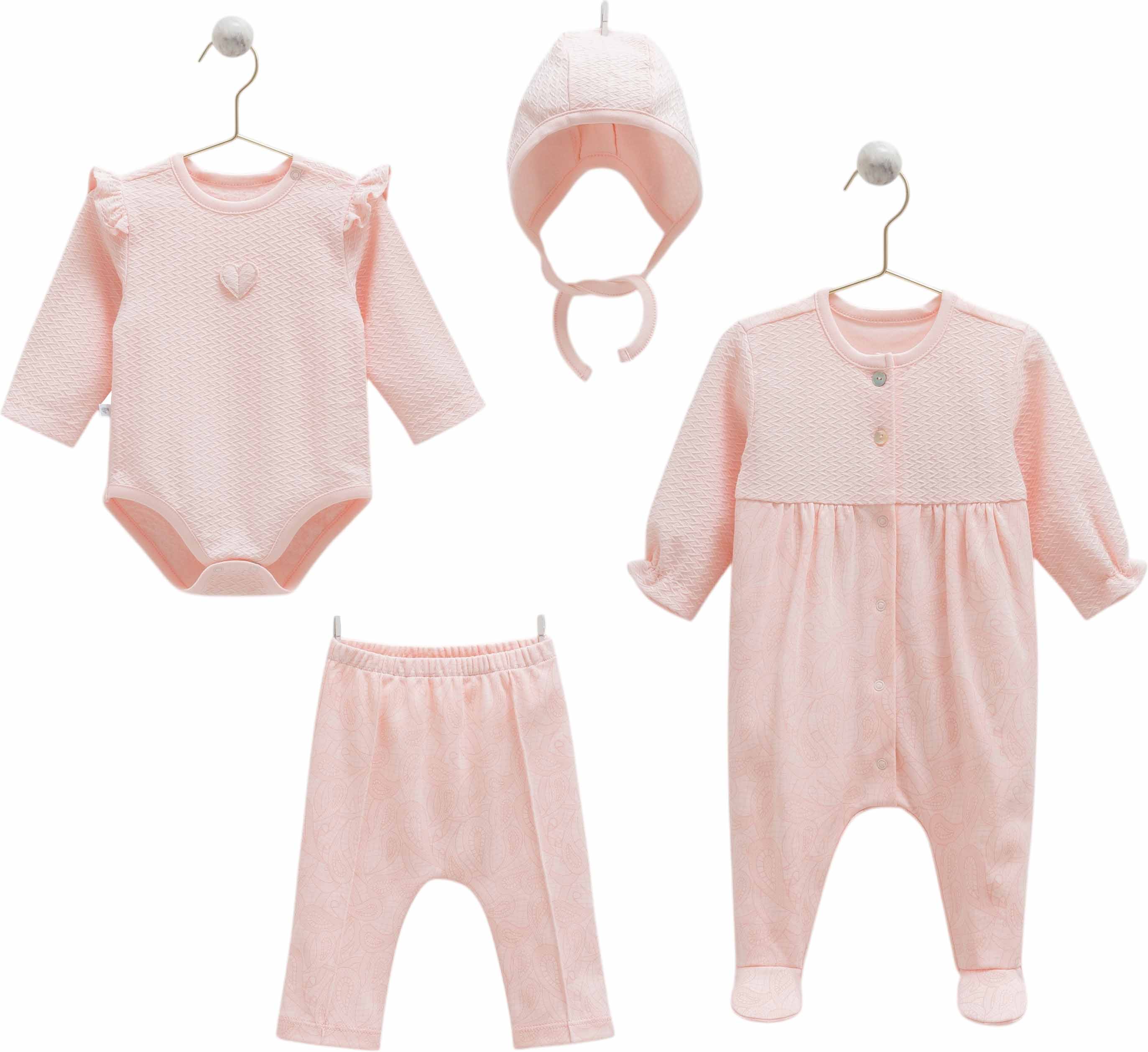 Set 4 items, series TINY LACE