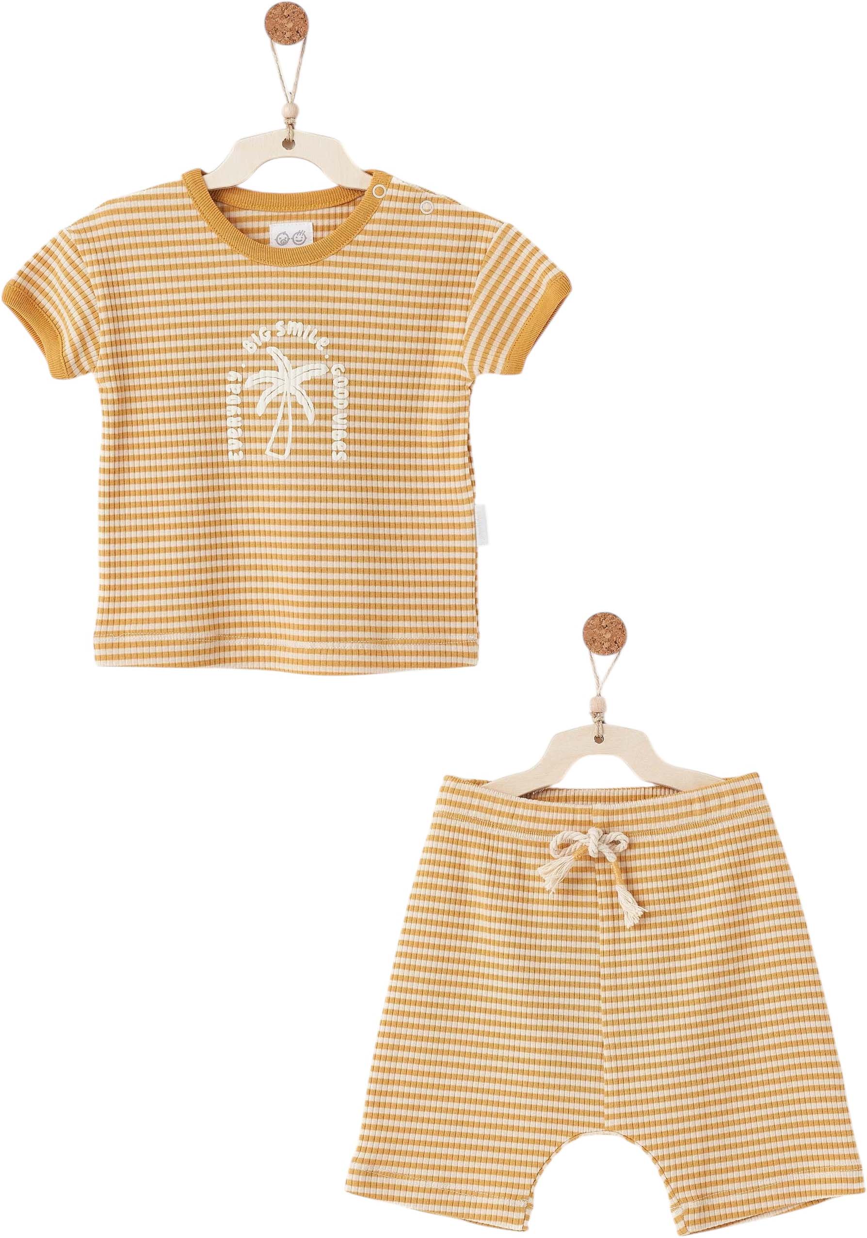 Set T-shirt + shorts, series BAMBOO STRIPED. (Expected 19.01.2026) Set T-shirt + shorts, series BAMBOO STRIPED. (Expected 19.01.2026)