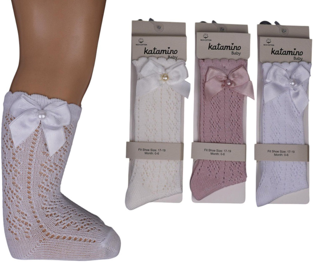 Knee high socks cotton Elfida