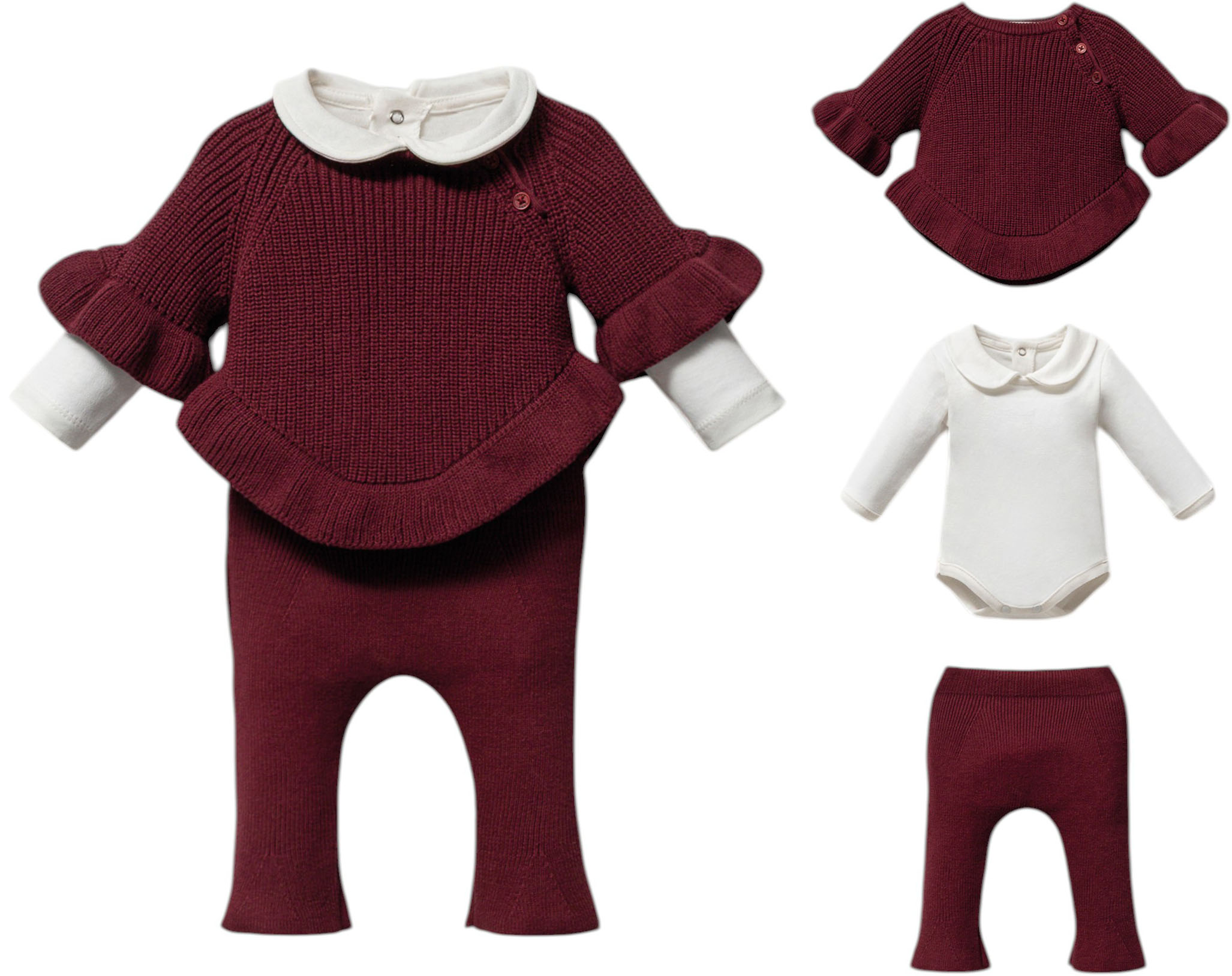 Set sweater+body+pants