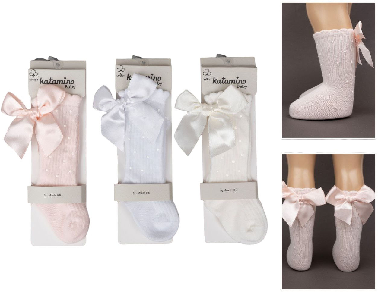 Knee high socks cotton Rozali Knee high socks cotton Rozali