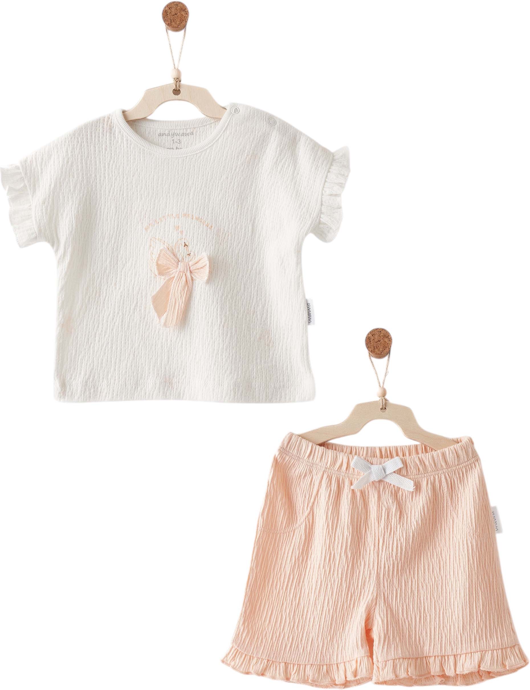 Set T-shirt + shorts, series LITTLE SWAN LOVE. (Expected on 03/25/2026) Set T-shirt + shorts, series LITTLE SWAN LOVE. (Expected on 03/25/2026)