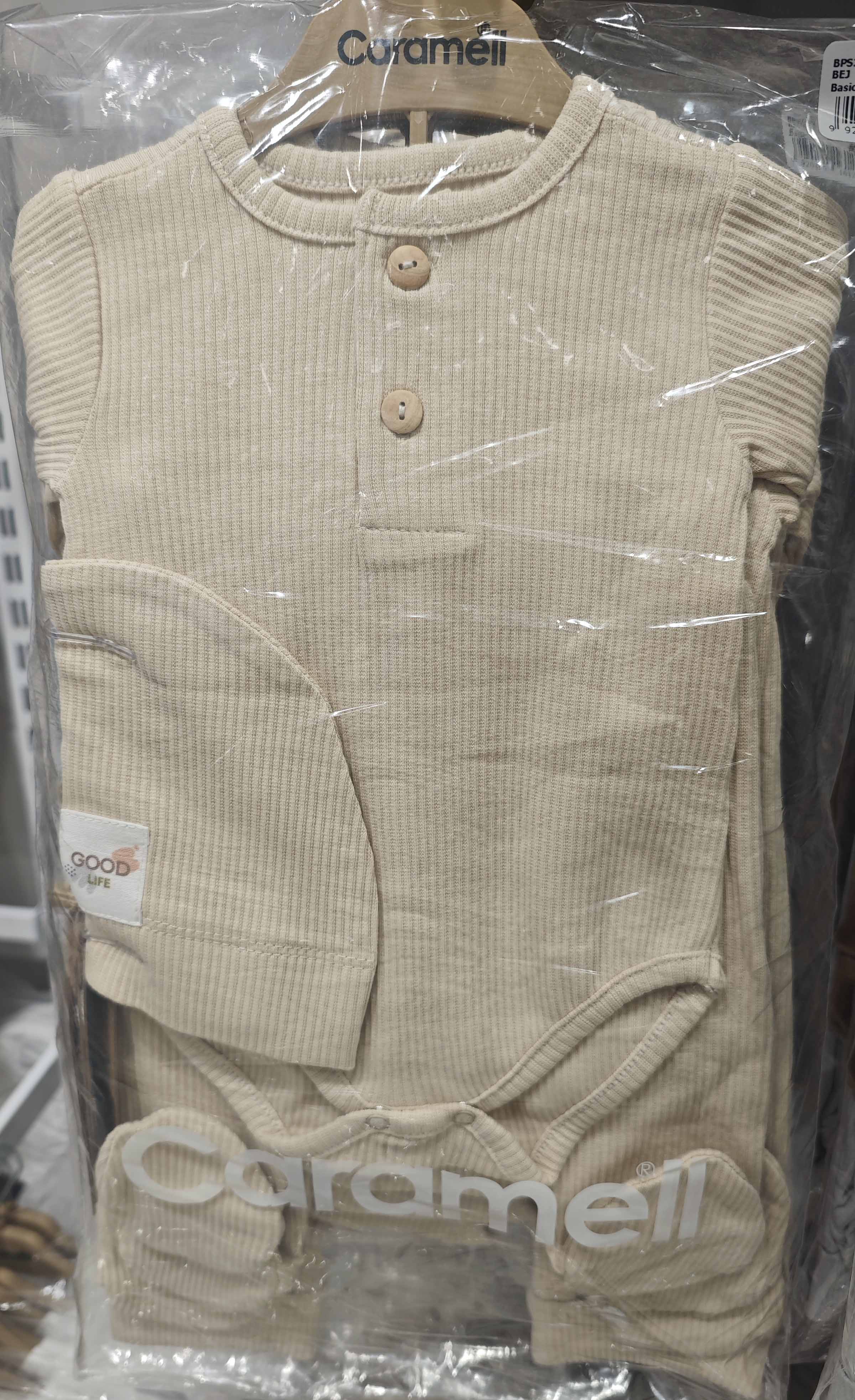 Set of bodysuit + onesie + cap, series BASIC