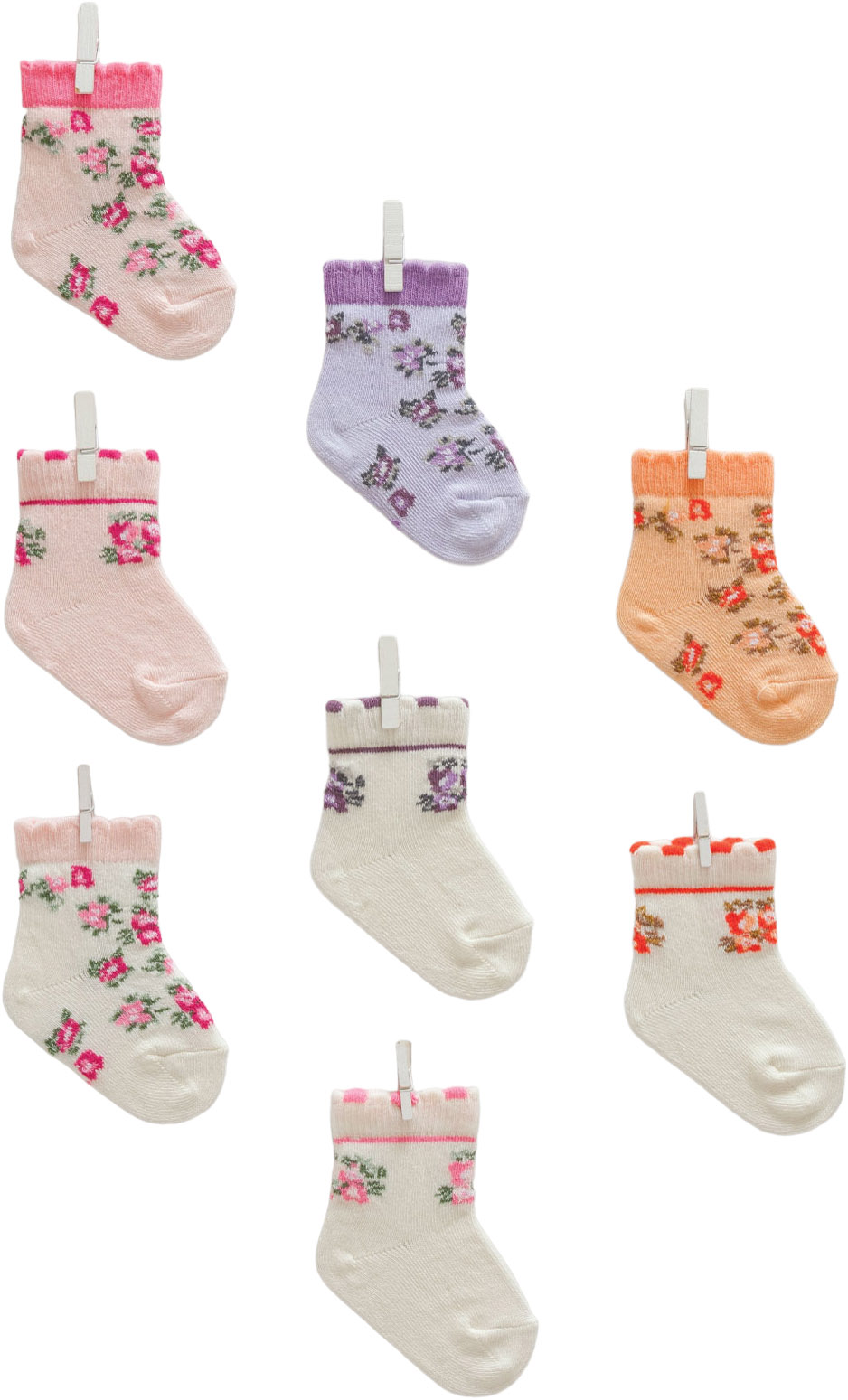 Socks set 2 pairs (pack of 12 sets), series BASIC