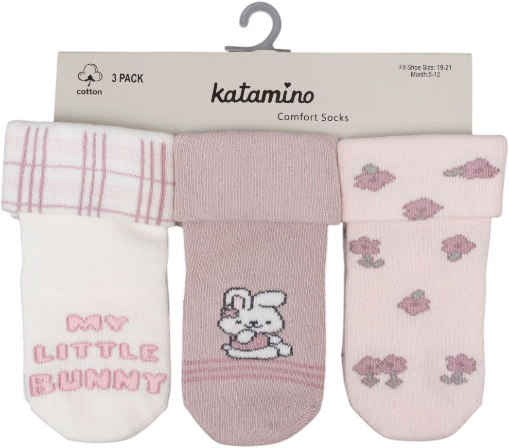 Socks cotton set 3 pairs (pack of 4 sets) Polyana Socks cotton set 3 pairs (pack of 4 sets) Polyana