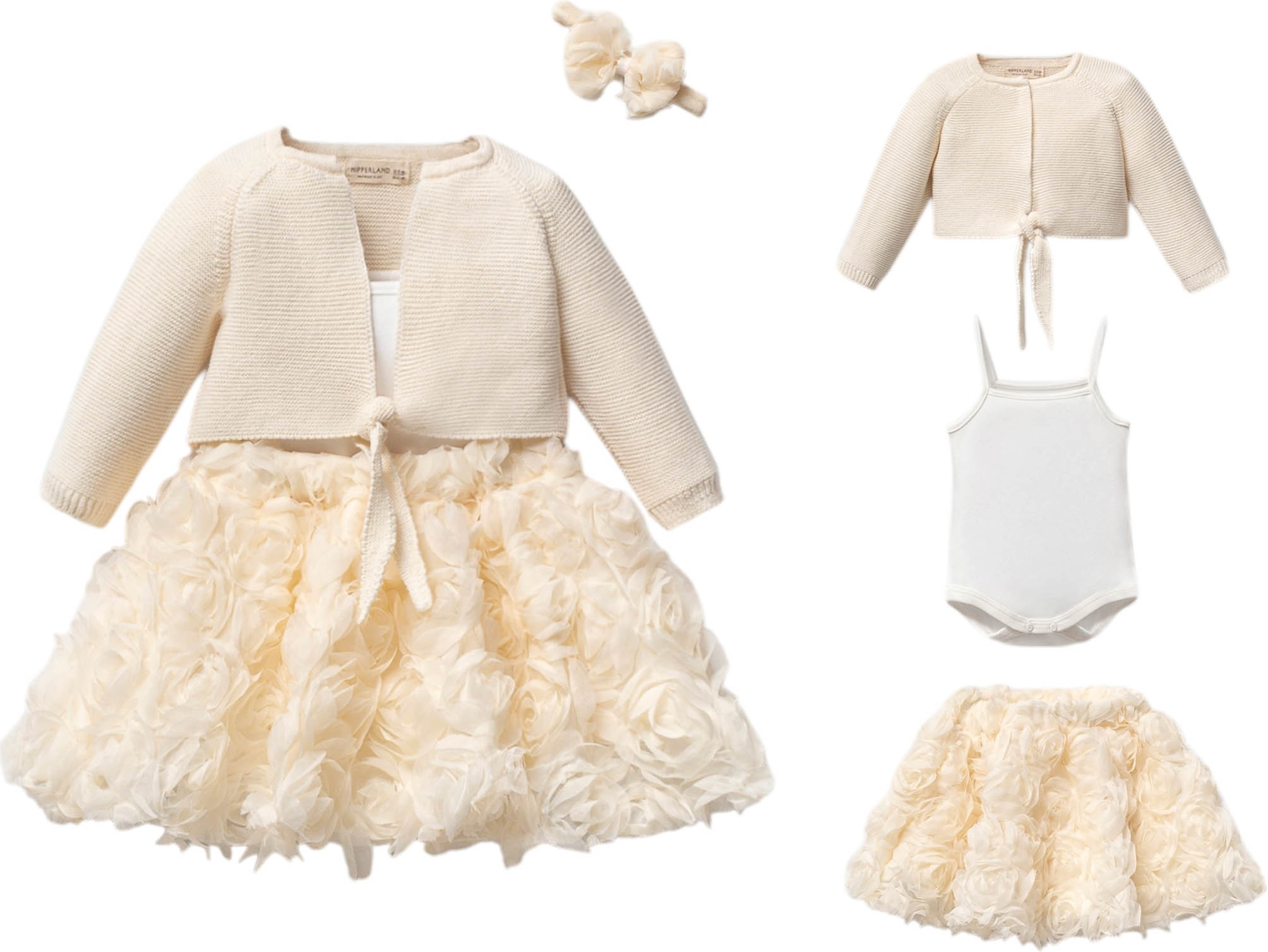 Set sweater+body+skirt+headband