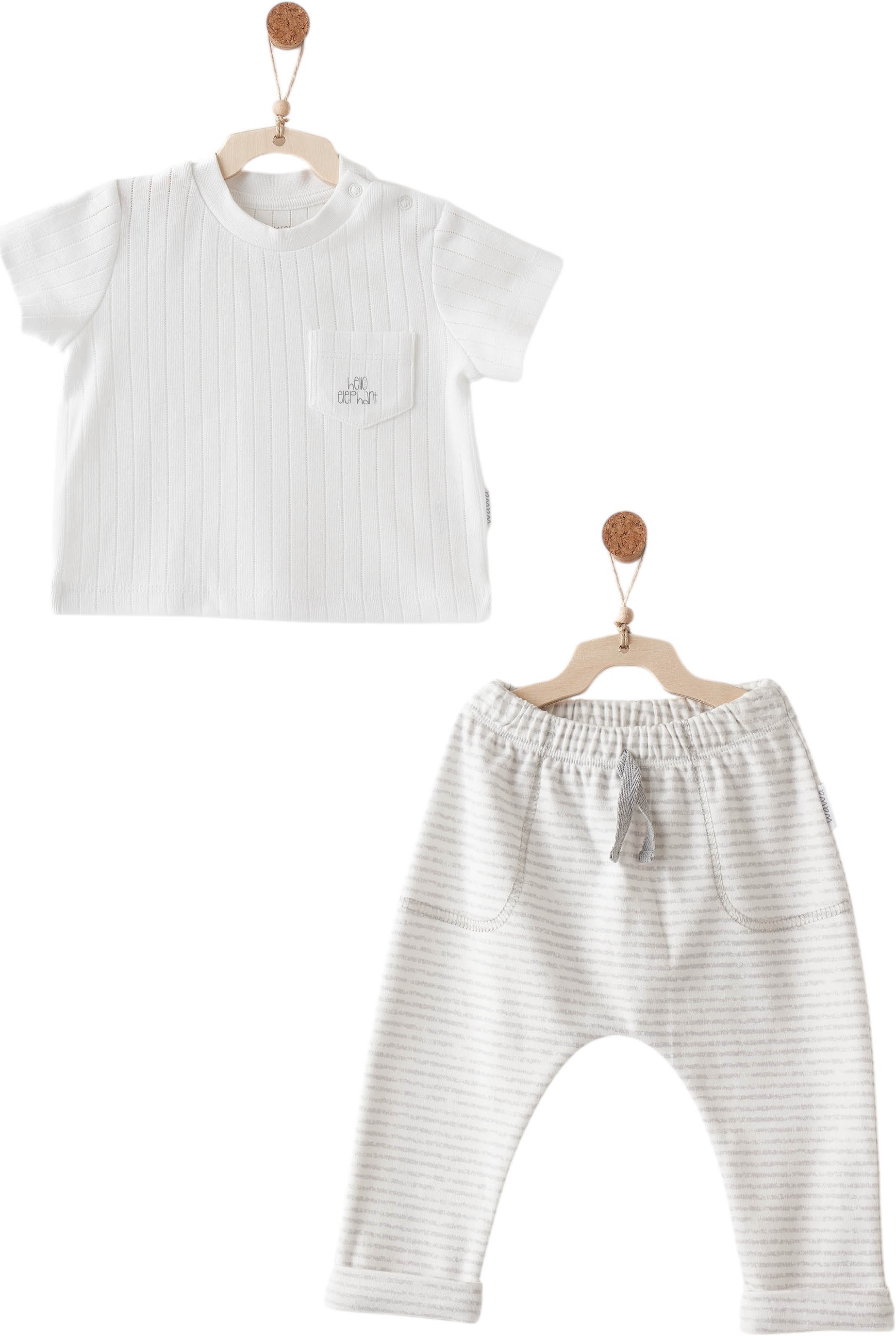 T-shirt + pants set, HELLO ELEPHANT series. (Expected on 01/30/2026) T-shirt + pants set, HELLO ELEPHANT series. (Expected on 01/30/2026)