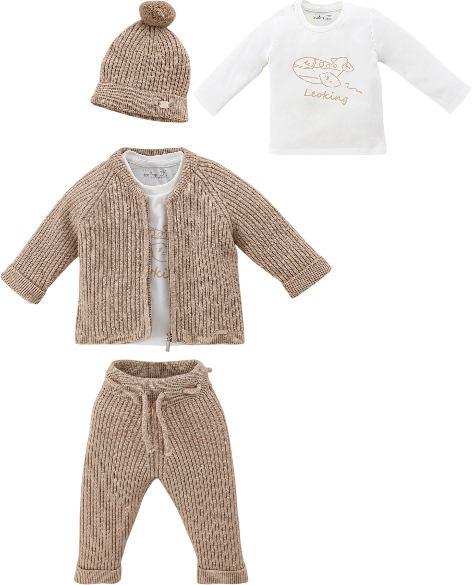 Set sweater+sweater+pants+hat
