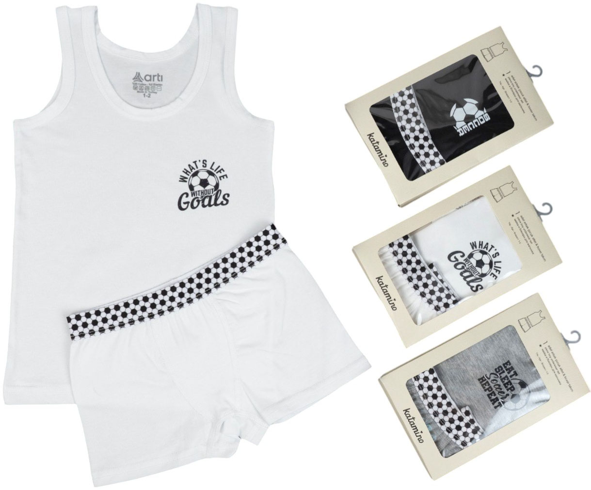 Set tank top+briefs Futbolli