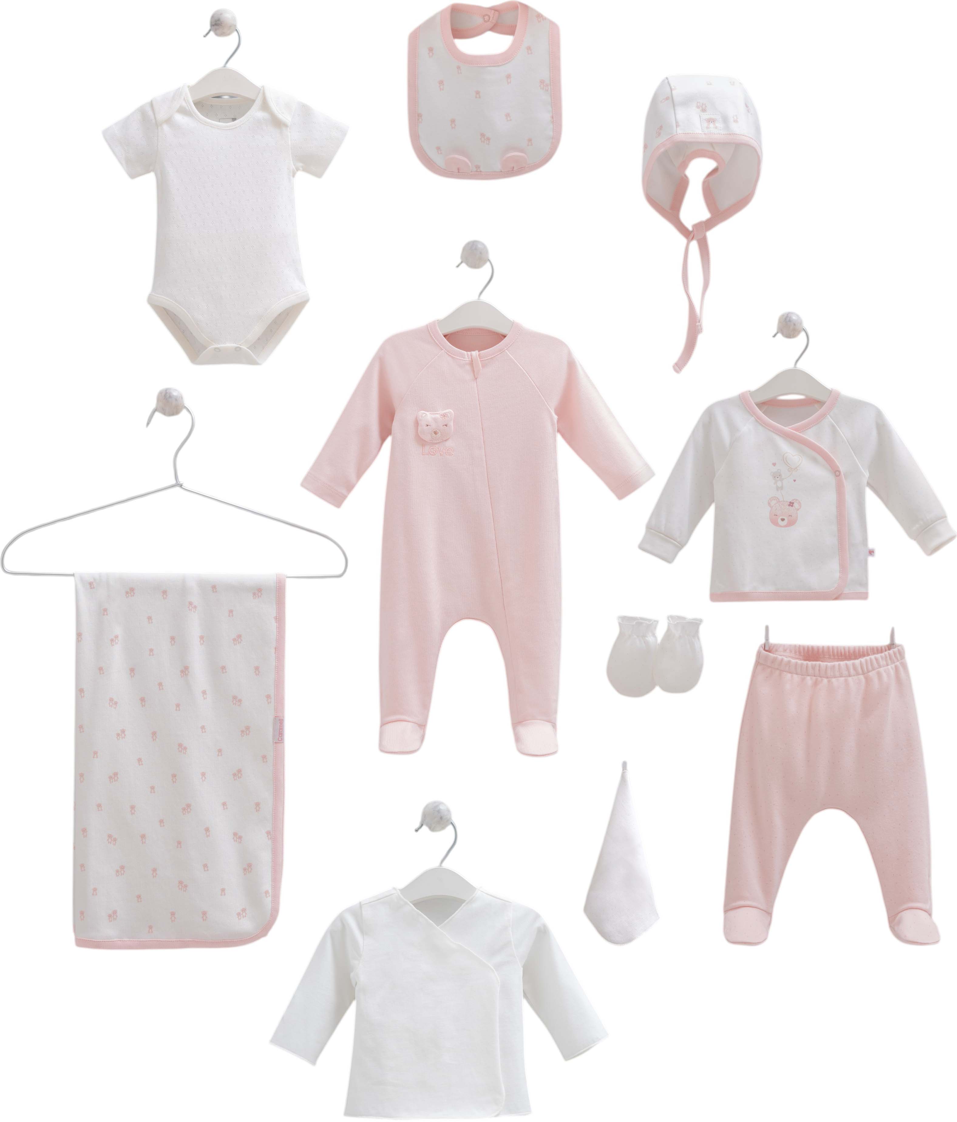 Set 10 items, series NEW BORN GIRL Set 10 items, series NEW BORN GIRL
