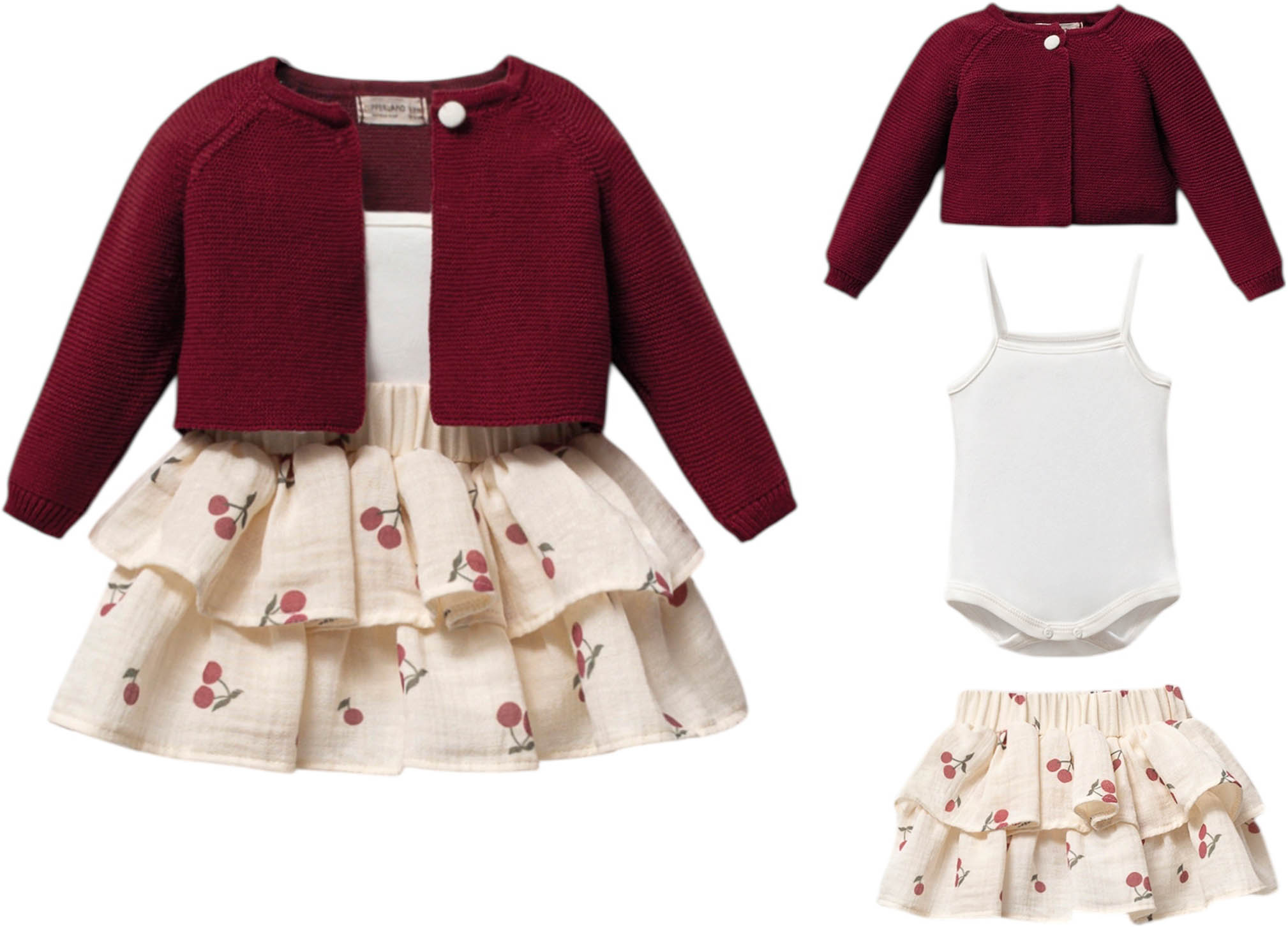 Set sweater+body+skirt