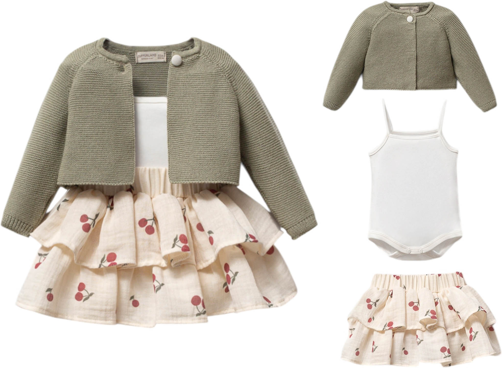 Set sweater+body+skirt