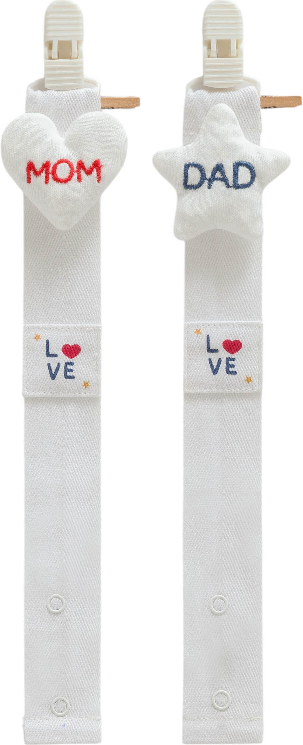 Pacifier holder, series FAMILY LOVE. (Ready)