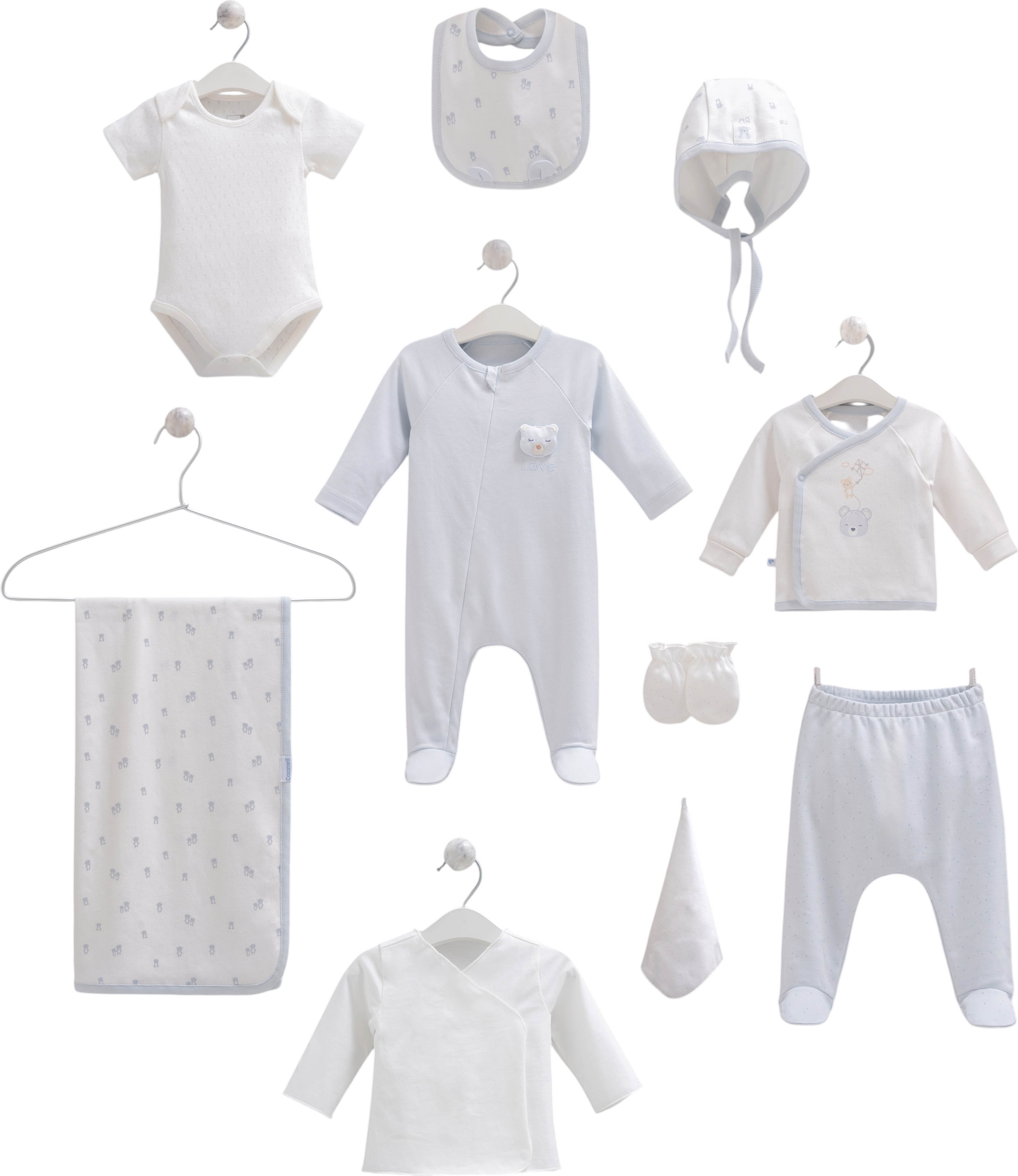 Set 10 items, series NEW BORN BOY Set 10 items, series NEW BORN BOY