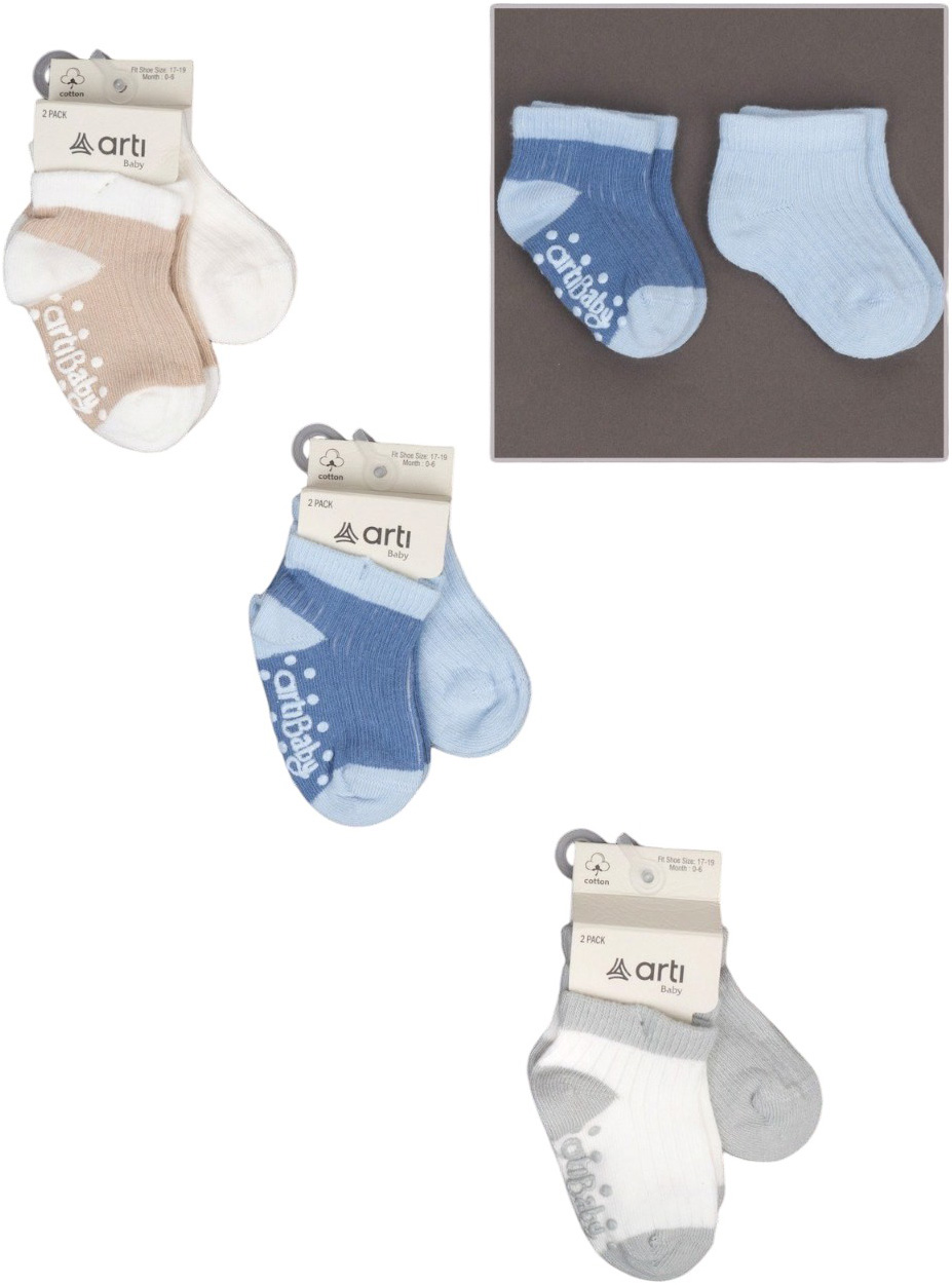 Socks low cut cotton set 2 pair (pack of 6 sets) Konfeti