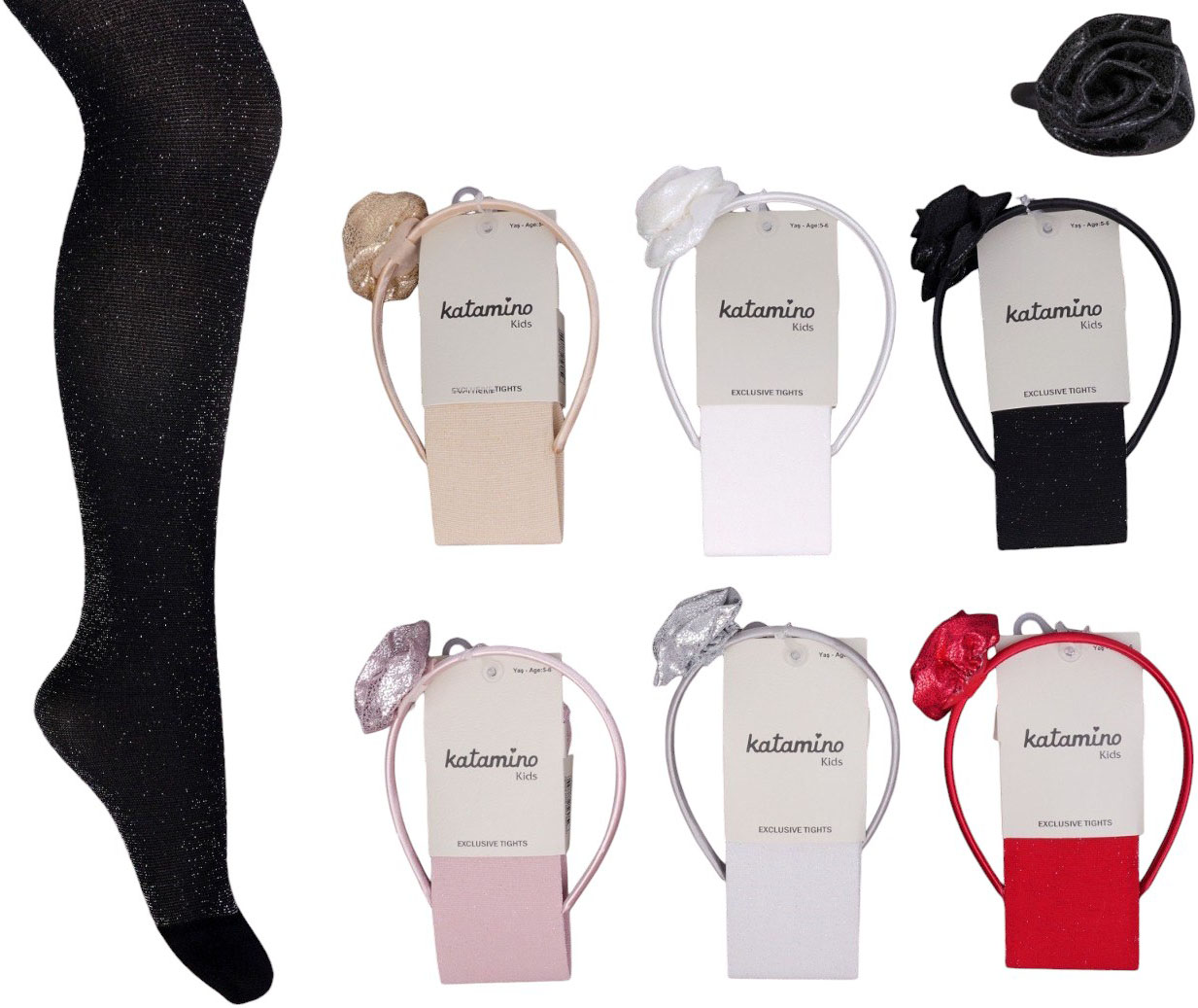 Tights nylon with lurex Orebella