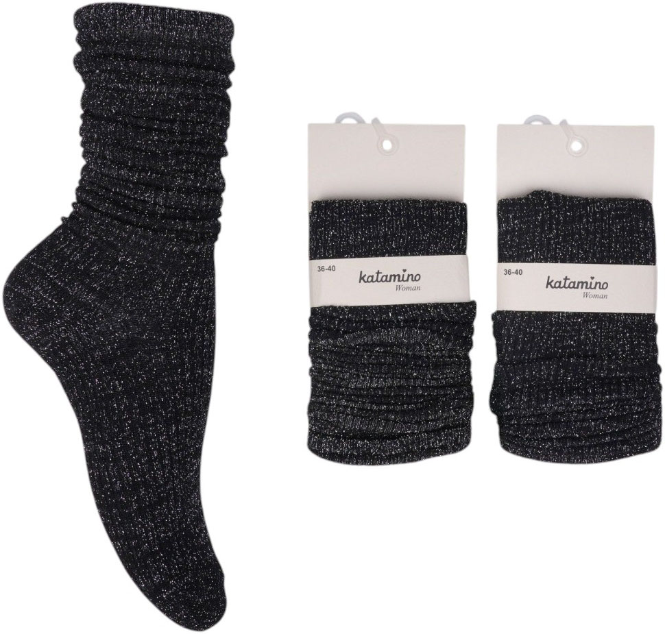 Socks cotton with lurex Nazende