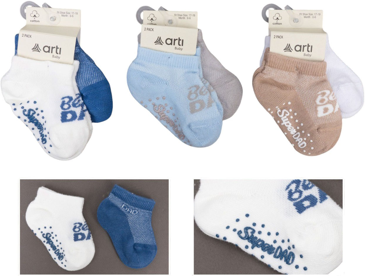 Socks low cut cotton set 2 pair (pack of 6 sets) Babis