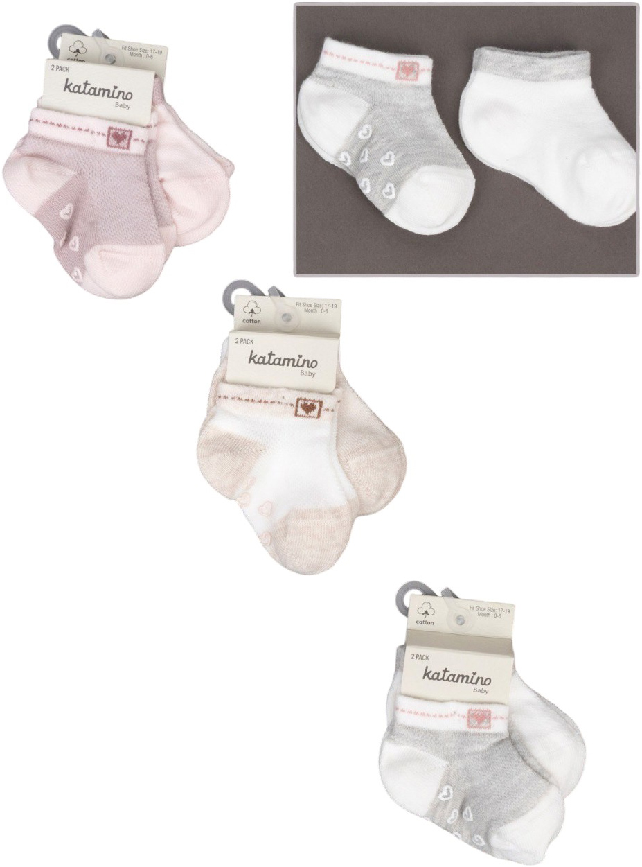 Socks low cut cotton set 2 pair (pack of 6 sets) Redora
