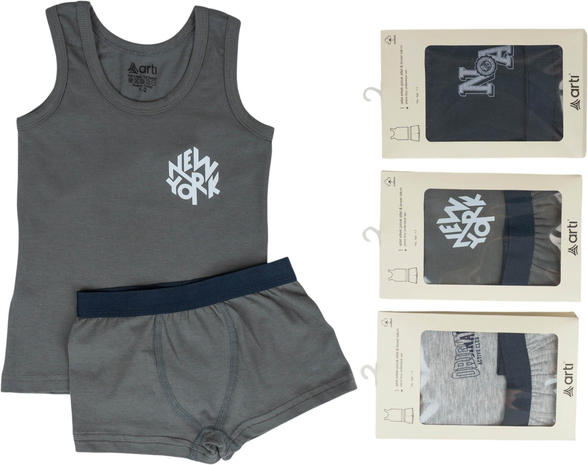 Set tank top+briefs Kaval