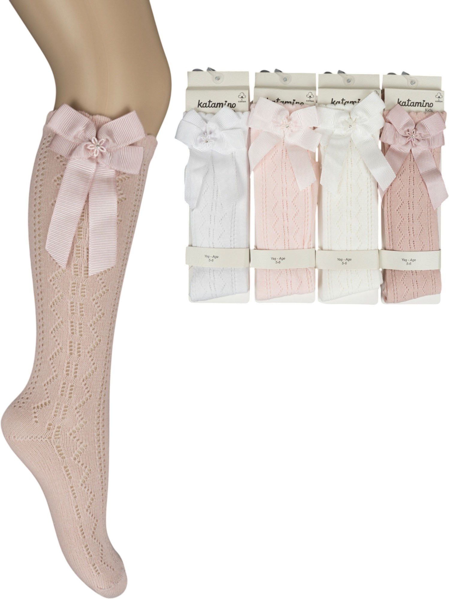 Knee high socks cotton Minevra