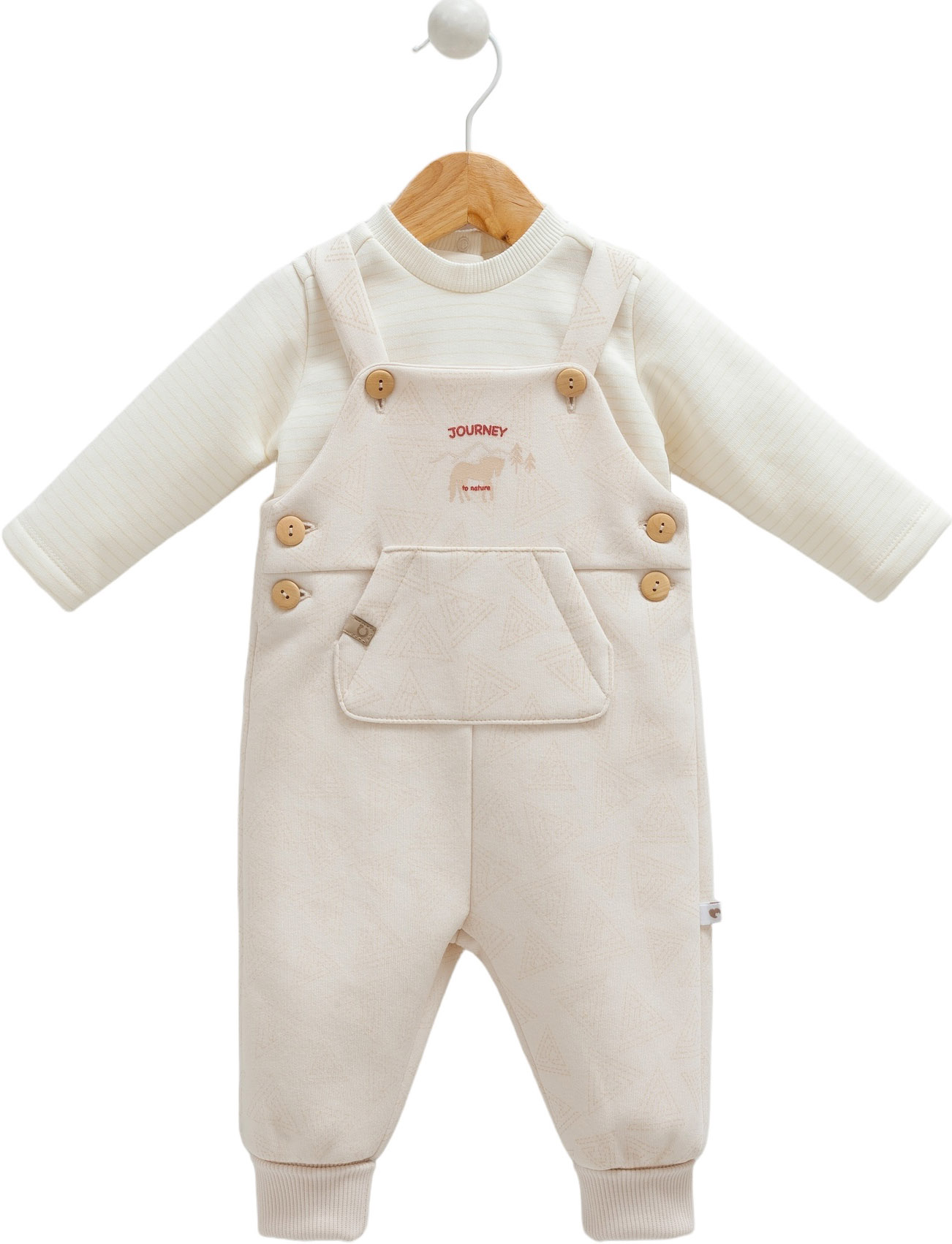 Set sweater+overalls, series NEW WINTER BOY BEIGE