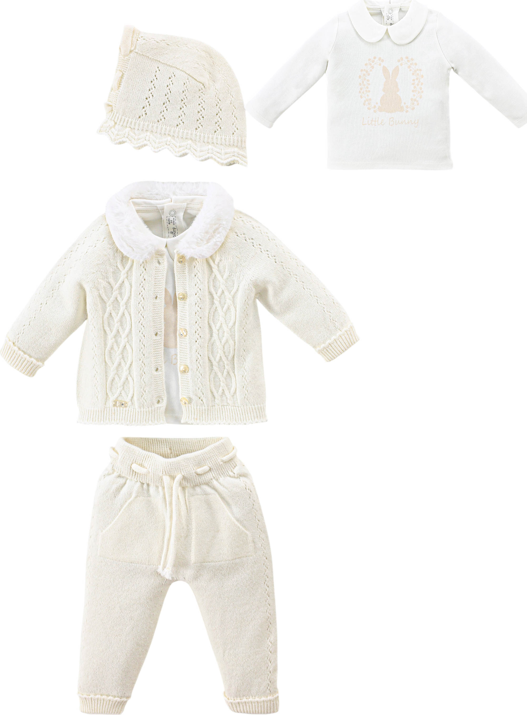 Set sweater+sweater+pants+hat