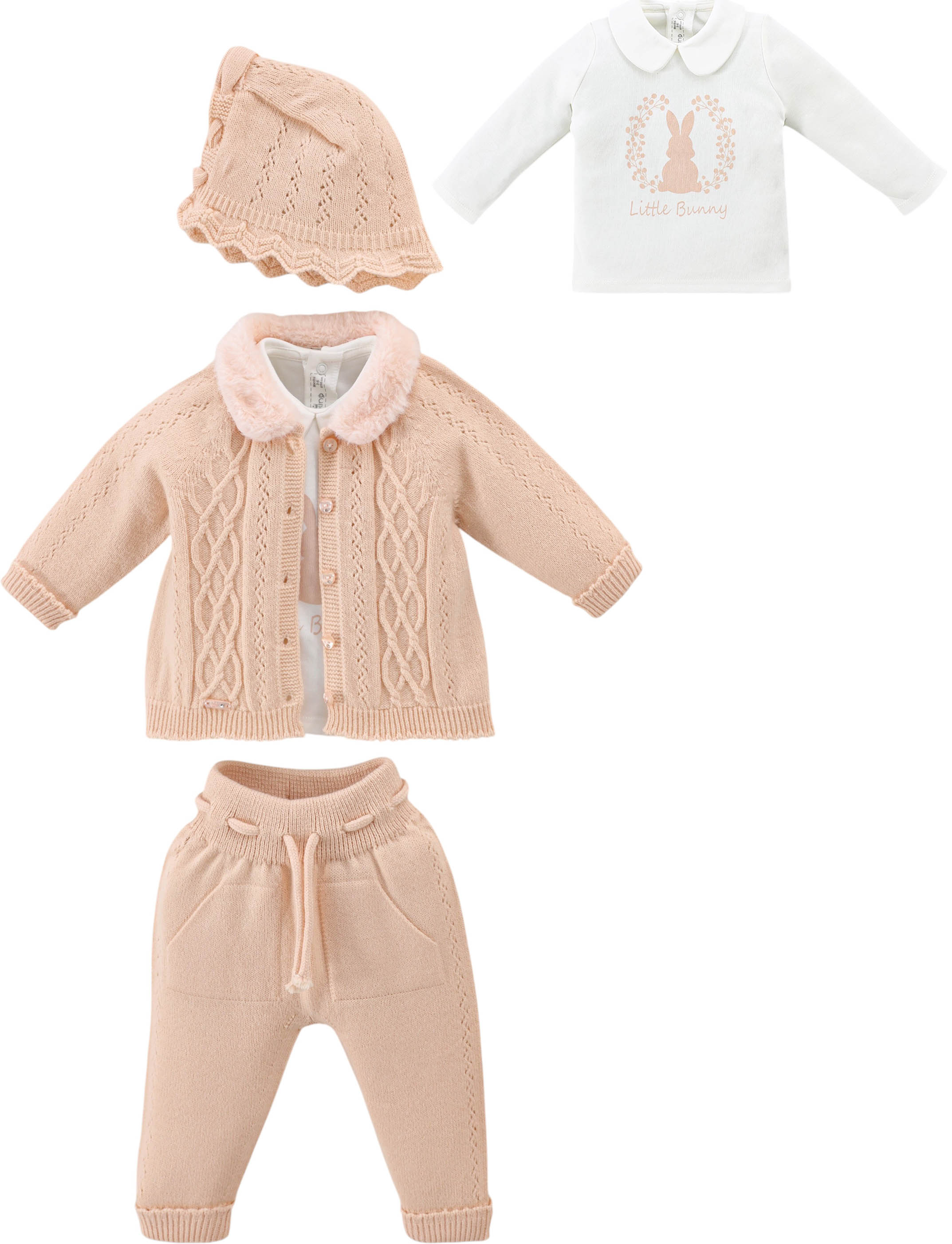 Set sweater+sweater+pants+hat