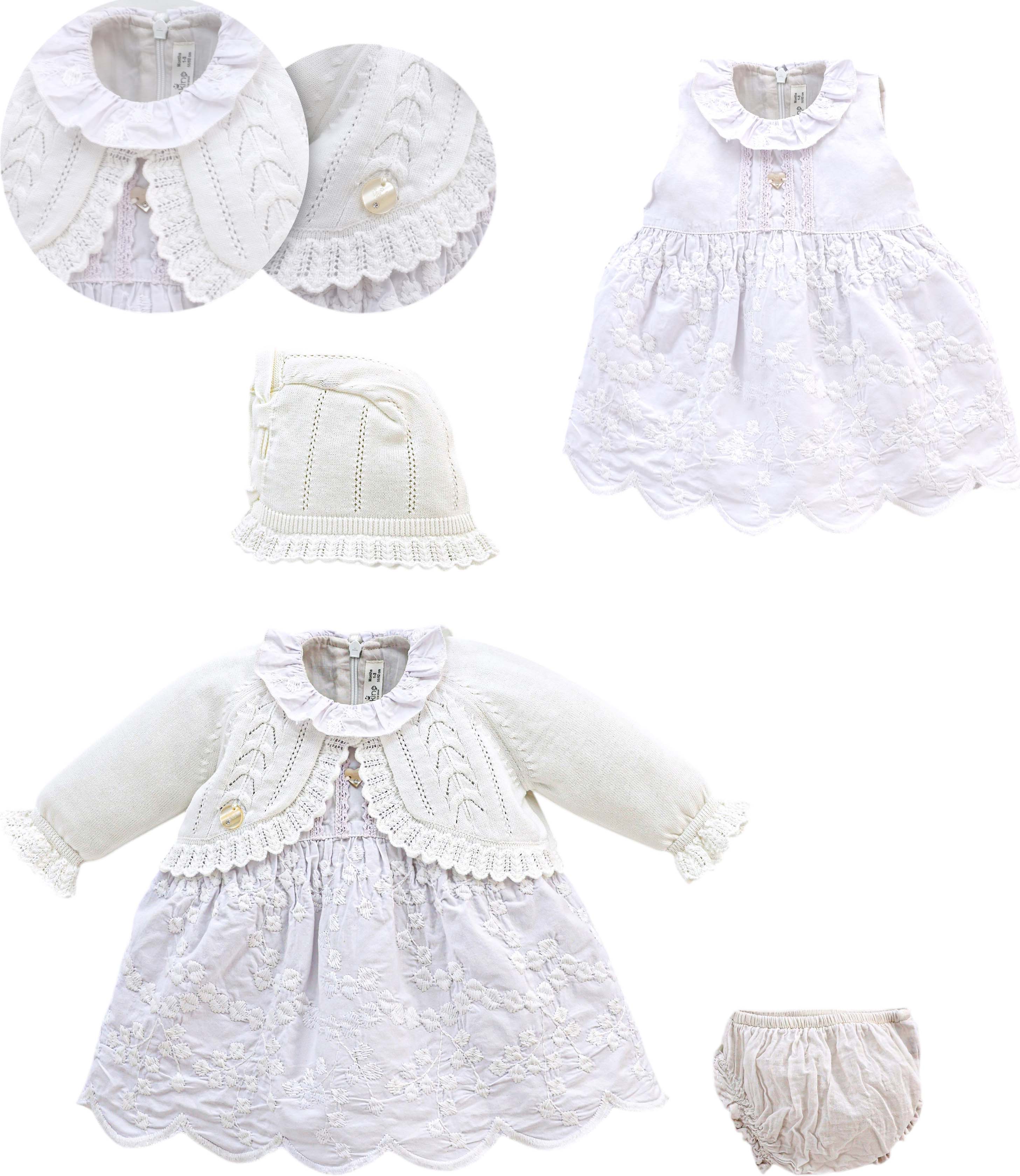 Set sweater+dress+hat+panties