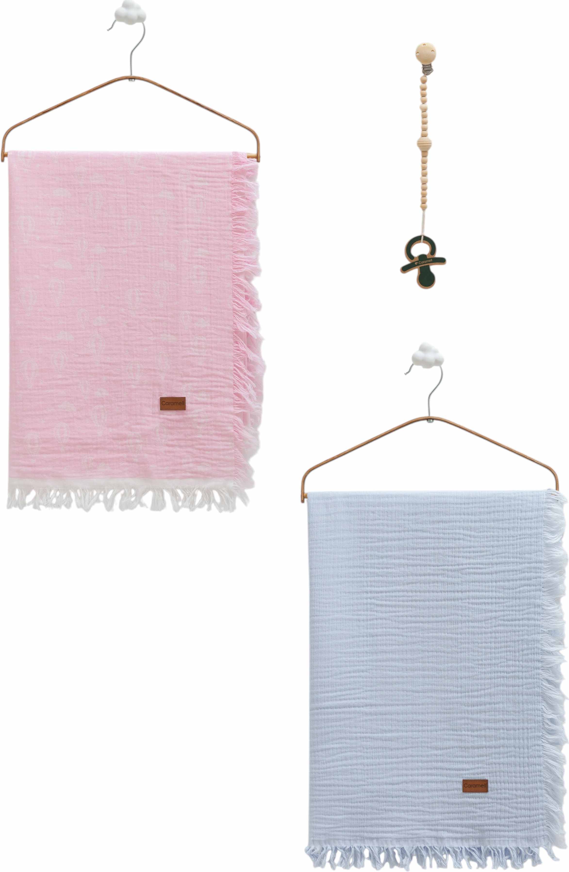 Muslin blankets set 2pcs, series BASIC. (Expected date)