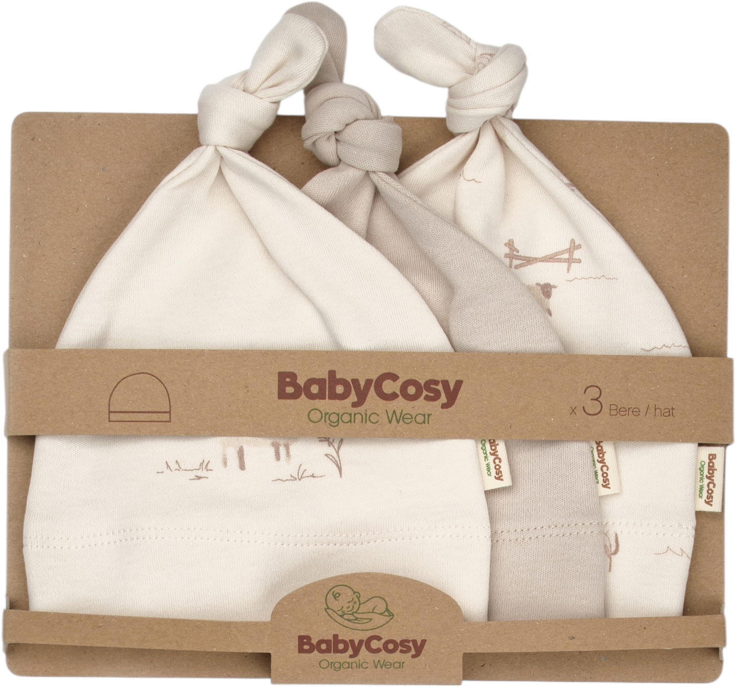 Hat set 3pcs (pack of 5 sets)