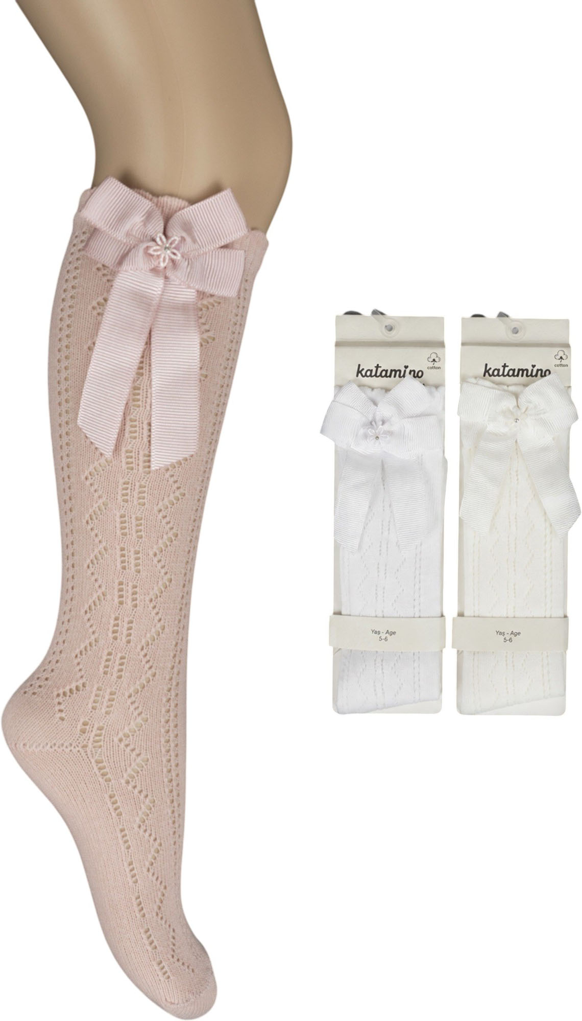 Knee high socks cotton Minevra