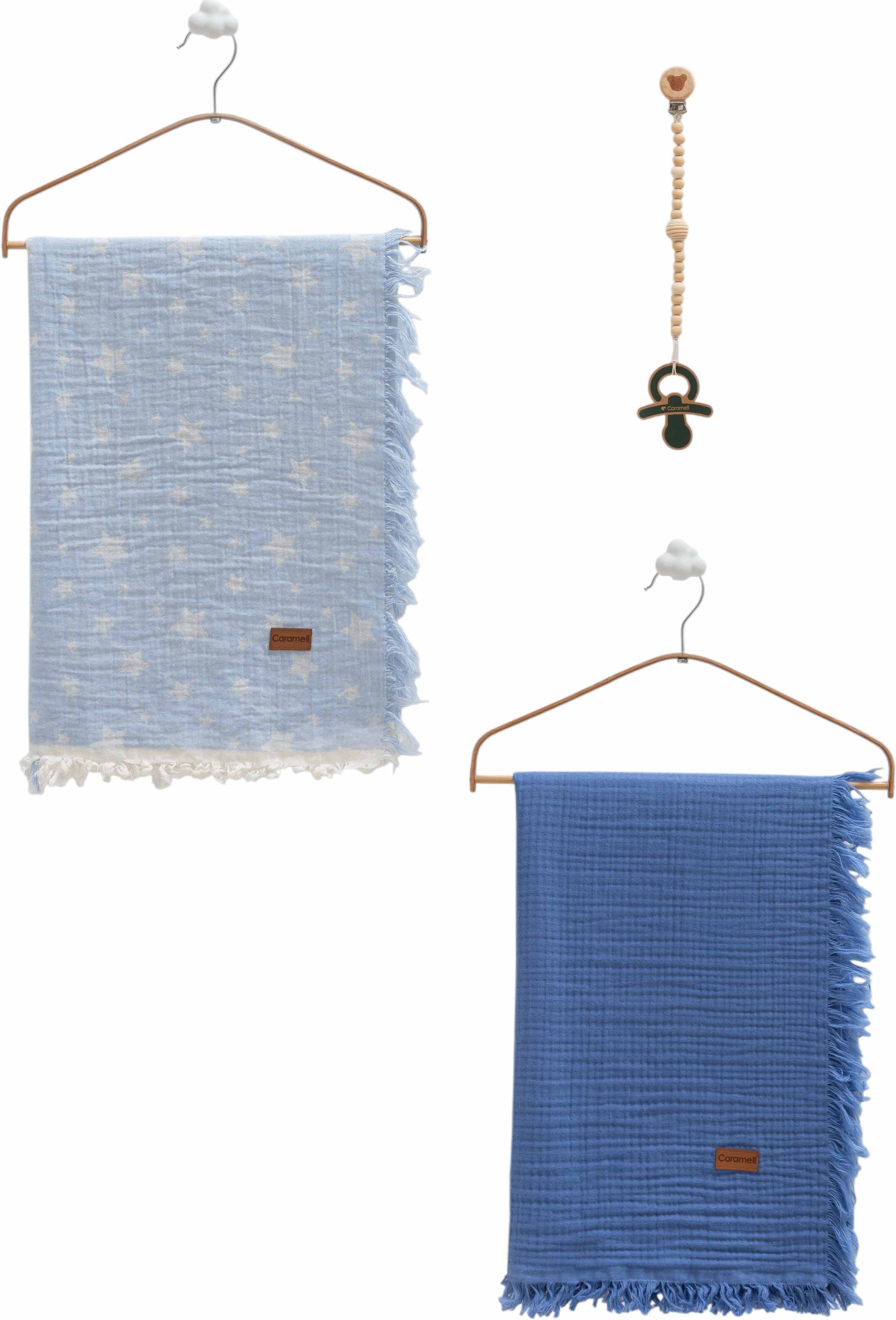 Muslin blankets set 2pcs, series BASIC. (Expected date)