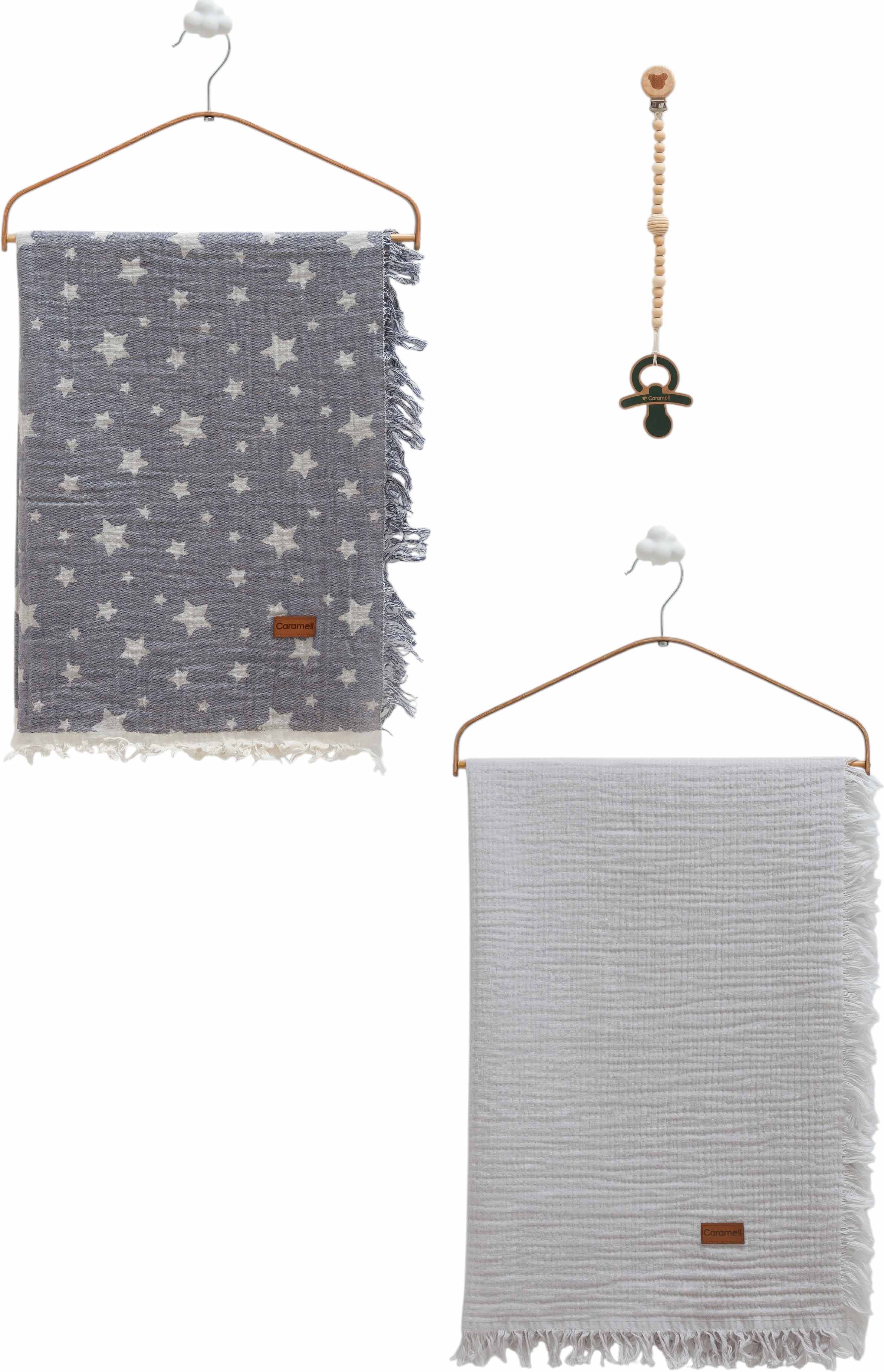 Muslin blankets set 2pcs, series BASIC. (Expected date)