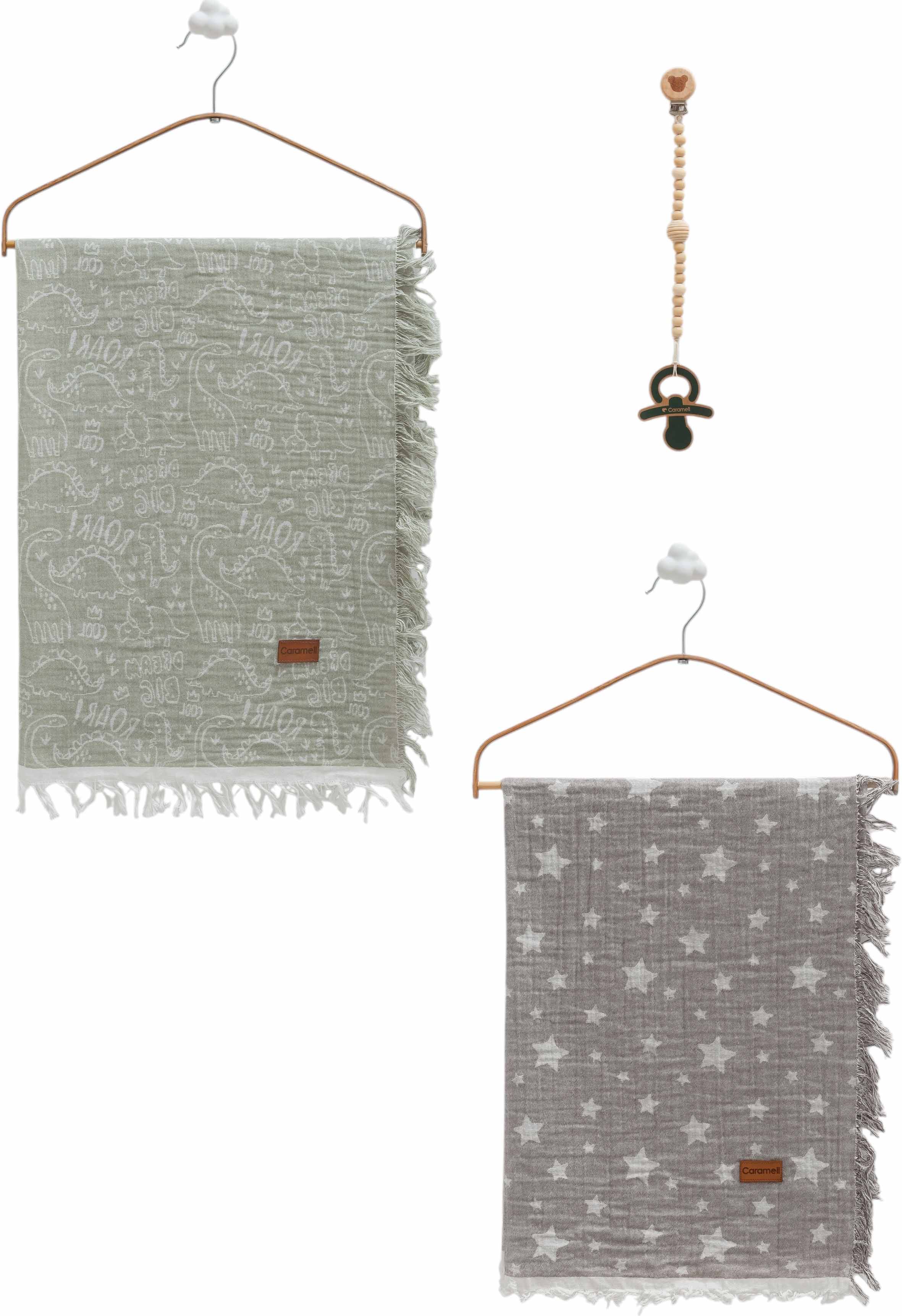 Muslin blankets set 2pcs, series BASIC. (Expected date)