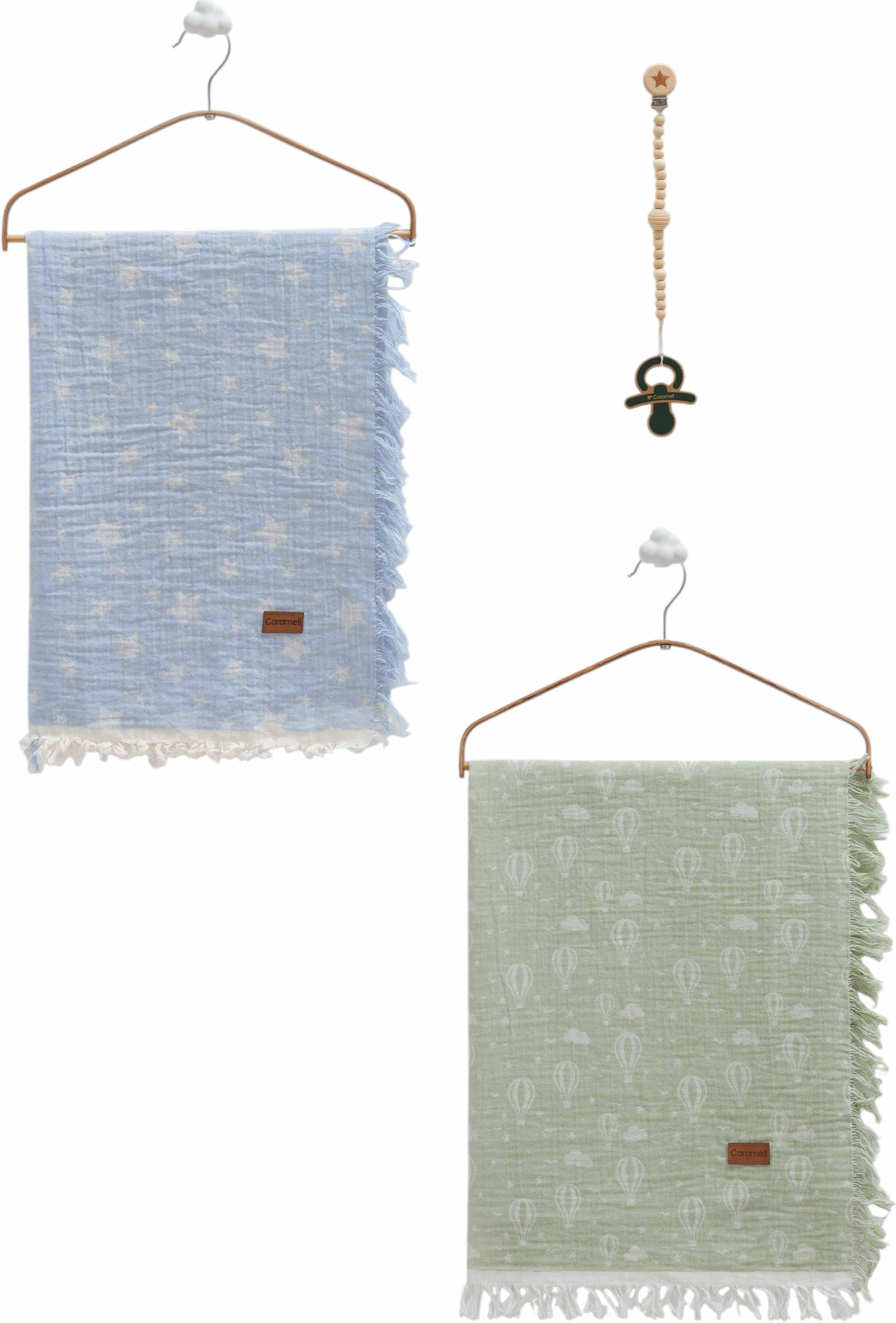 Muslin blankets set 2pcs, series BASIC. (Expected date)