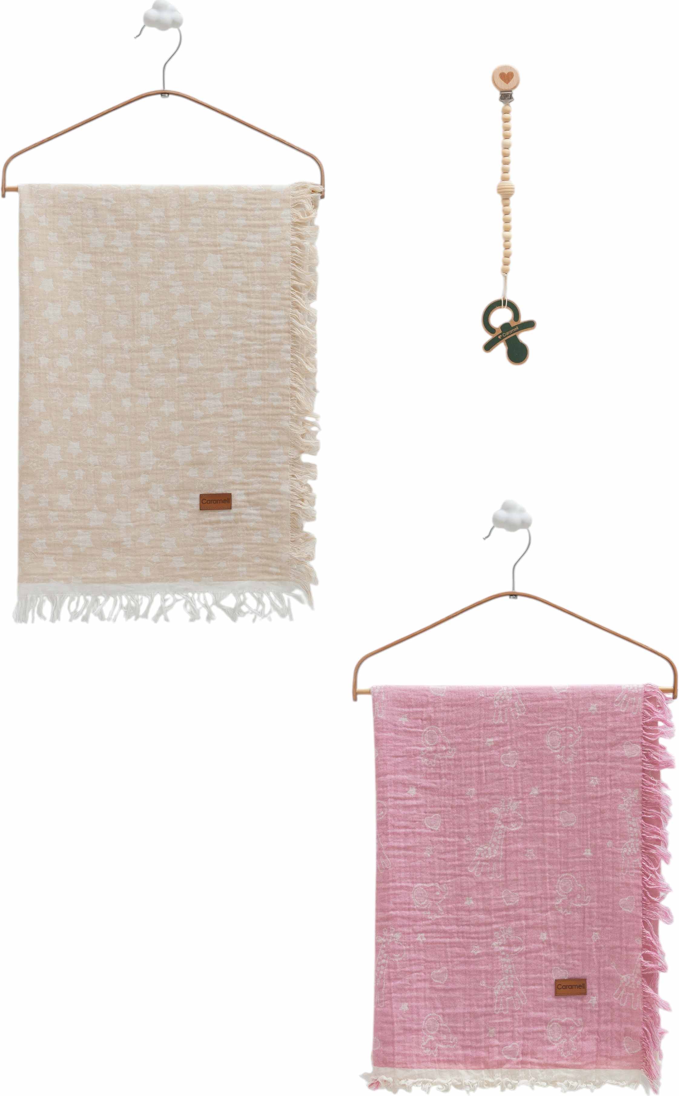 Muslin blankets set 2pcs, series BASIC. (Expected date)