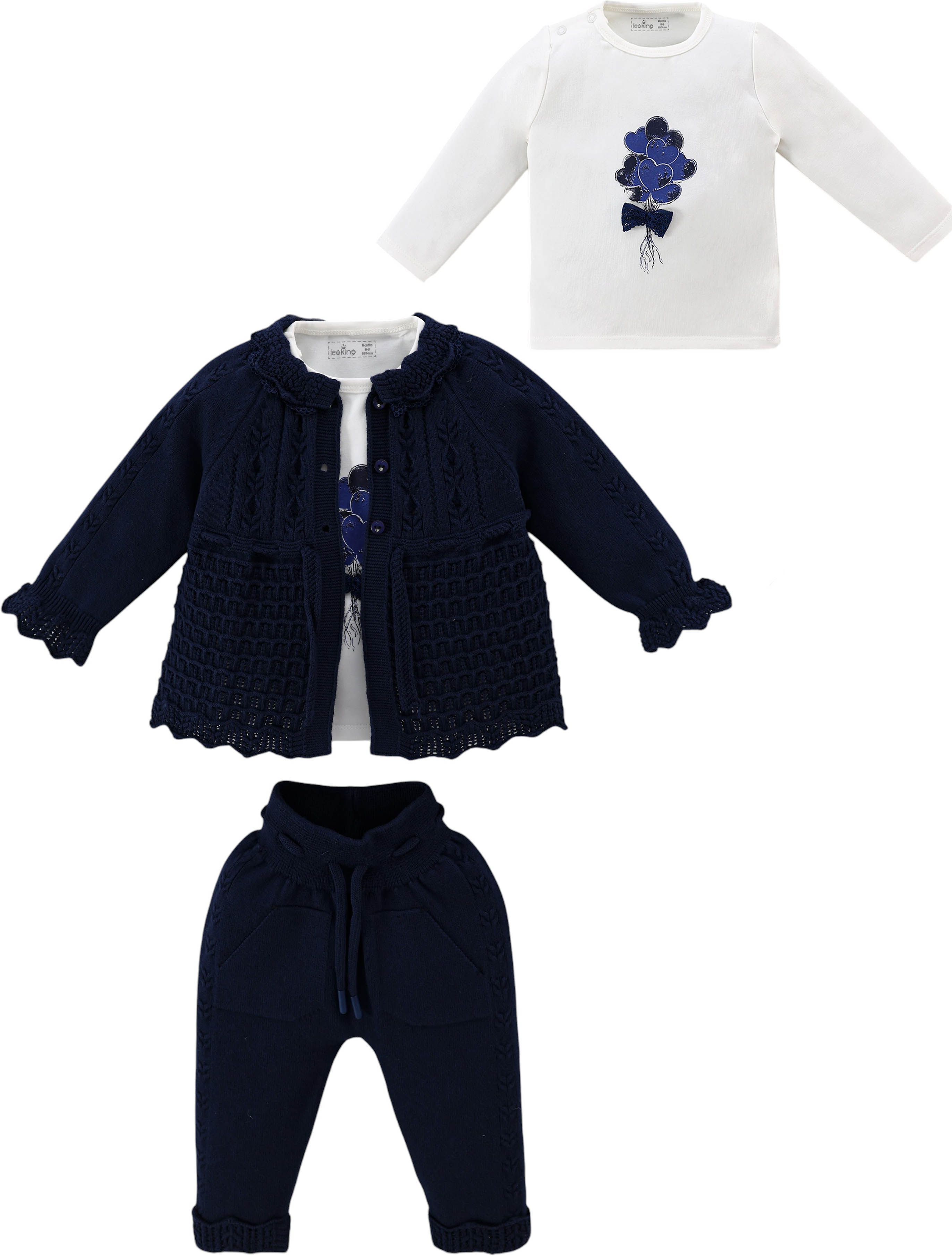Set sweater+sweater+pants