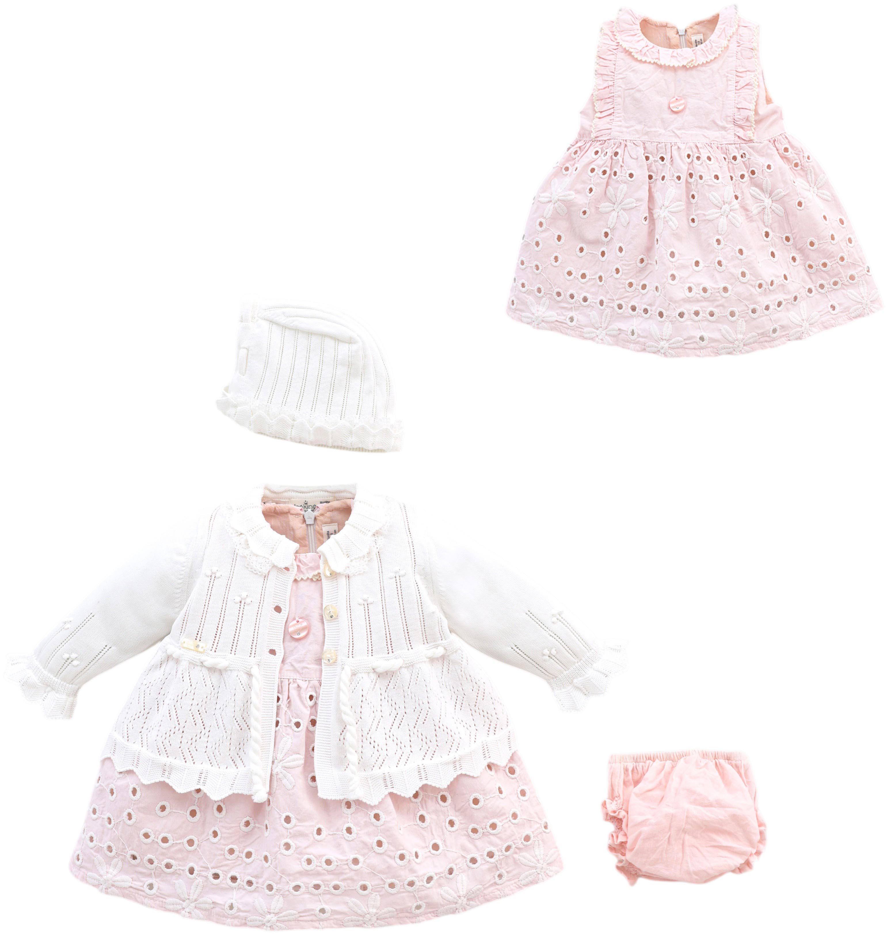 Set sweater+dress+hat+panties