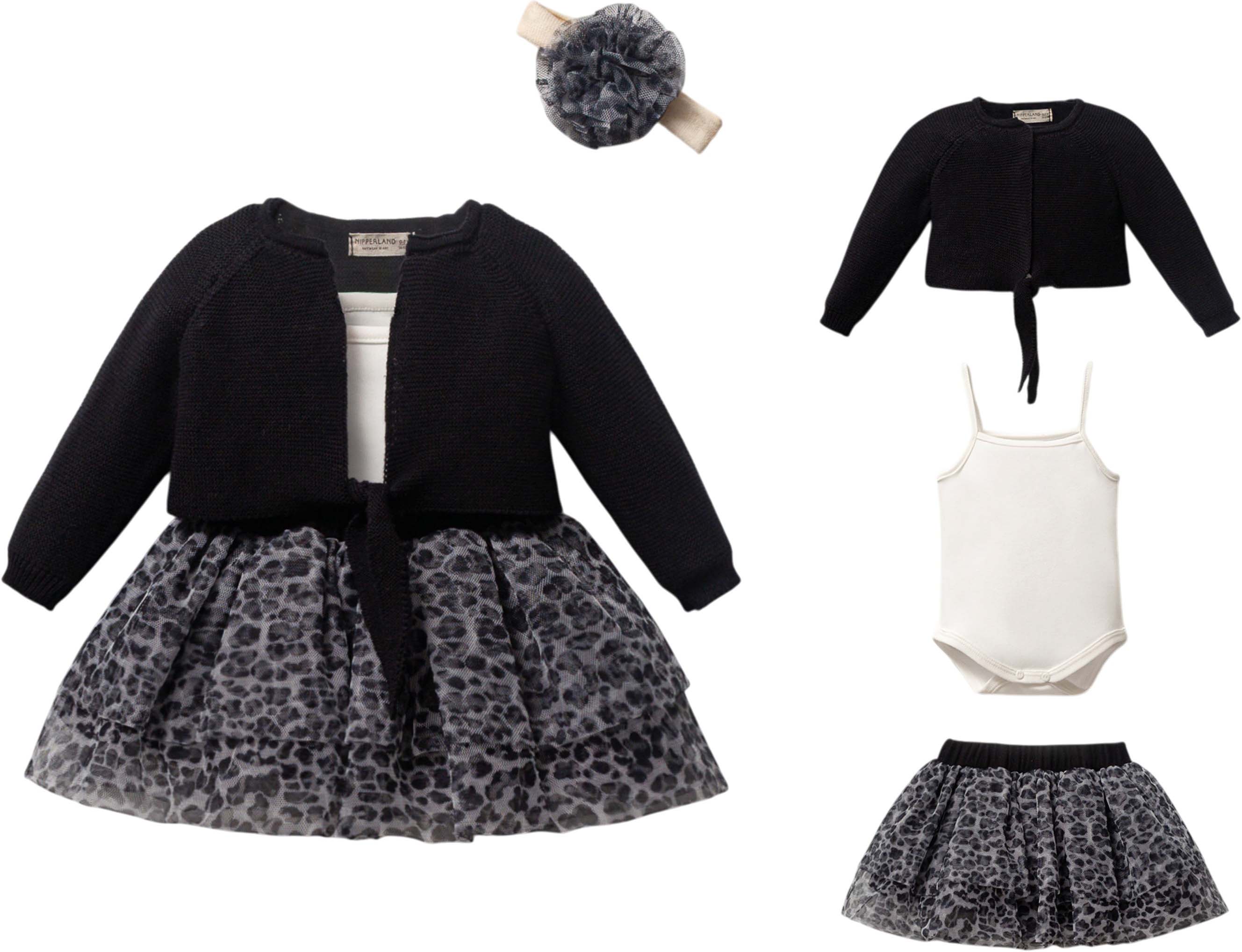 Set bolero+body+skirt+headband