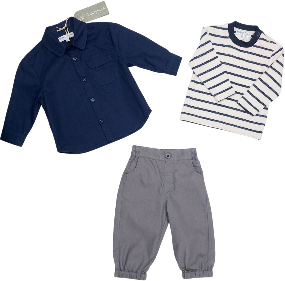 Set sweater+shirt+pants
