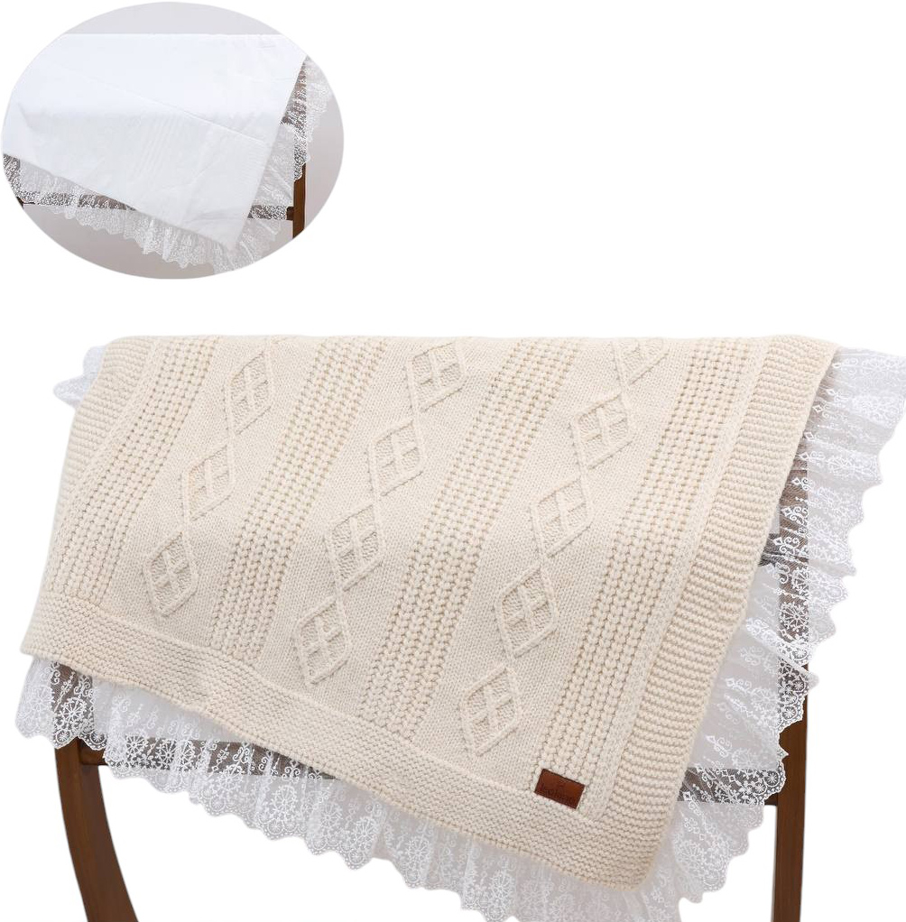 Blanket knitted+blanket cotton